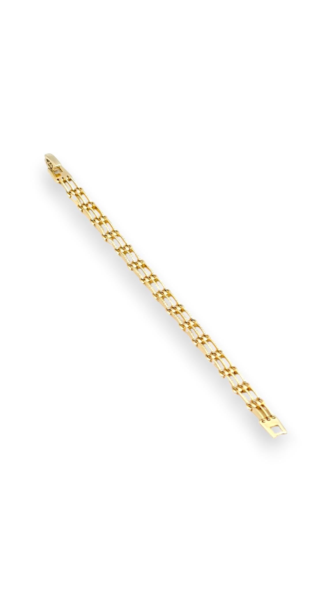 Çit Model Bileklik 14K Gold 19cm