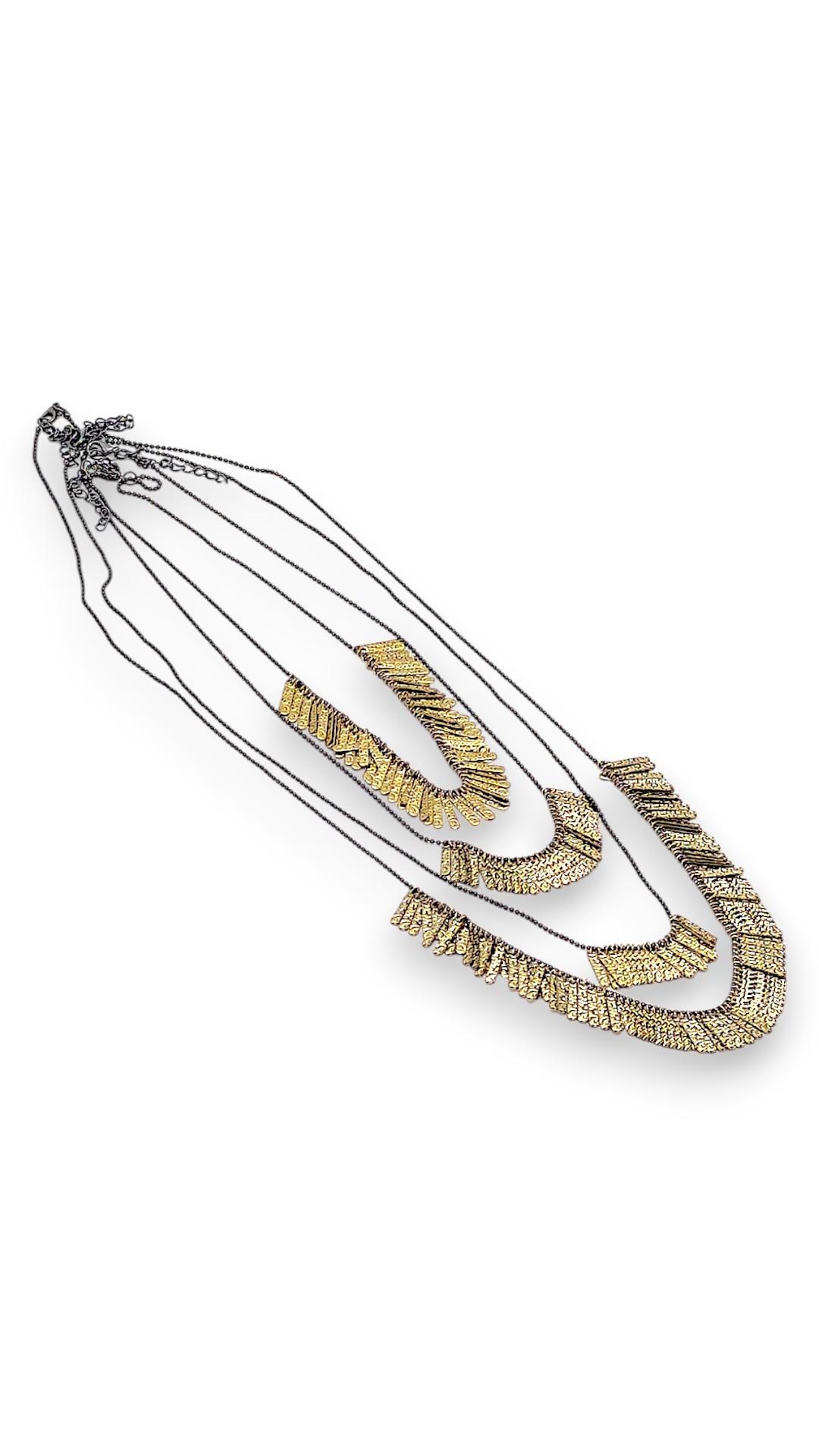 Dört Boy Etnik Püsküllü Kolye