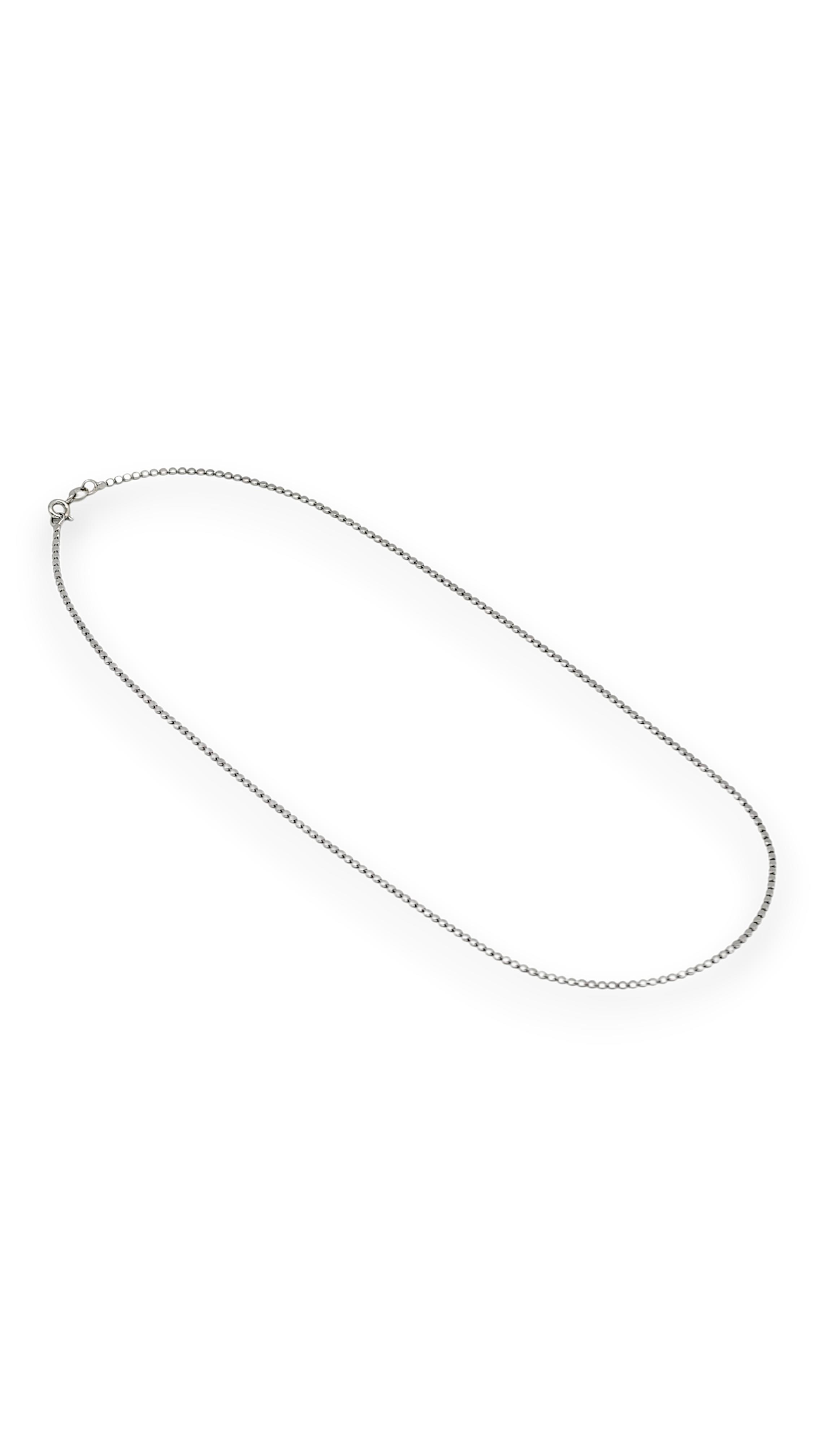 Ezme Minik Pul Kolye Silver 45cm