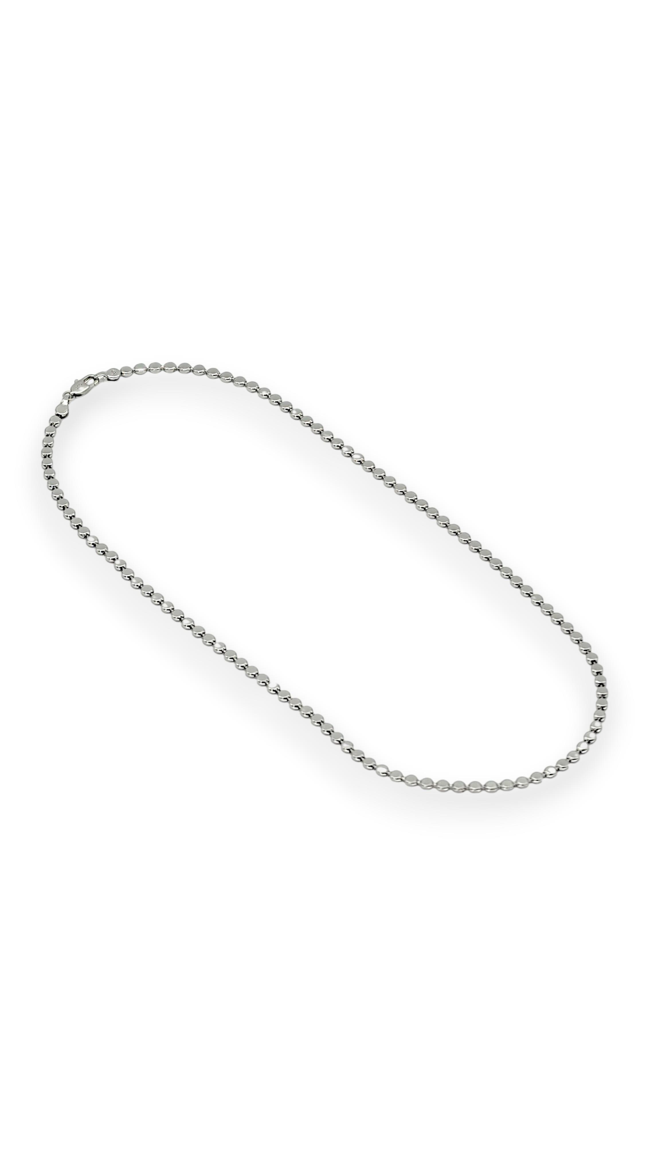 Ezme Pul Silver Kolye 50 cm