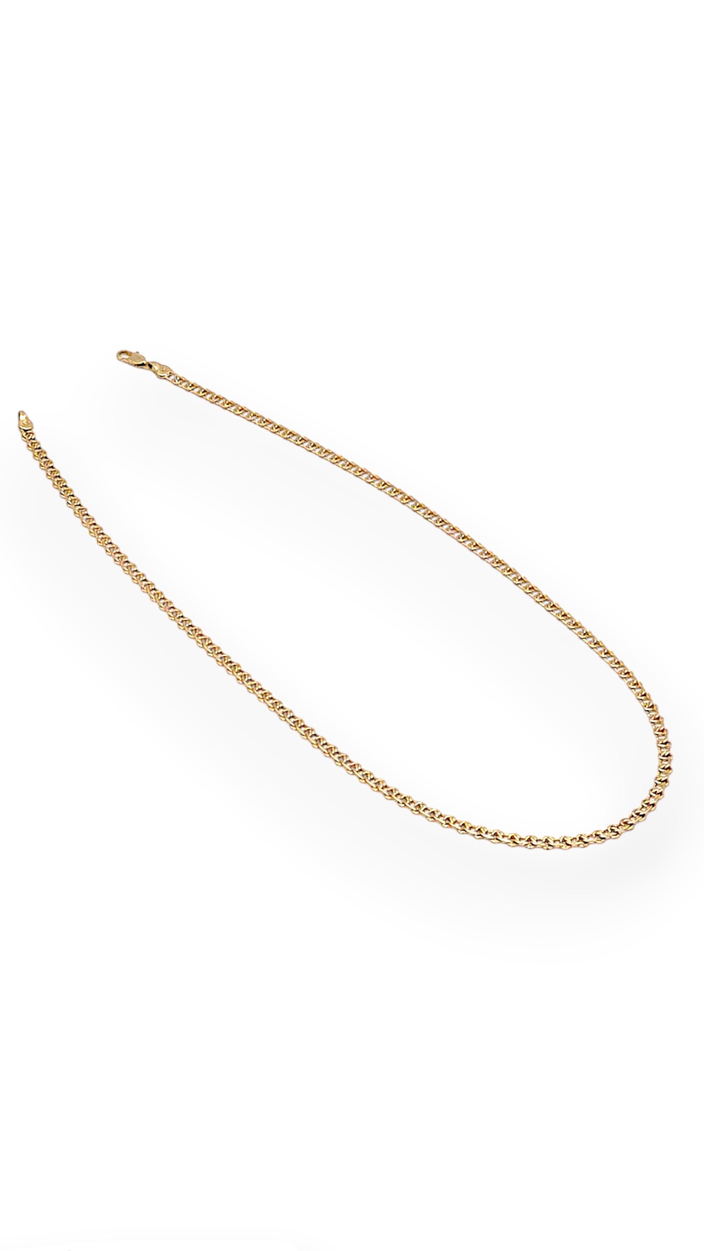 içiçe geçme halkalı kolye 60cm