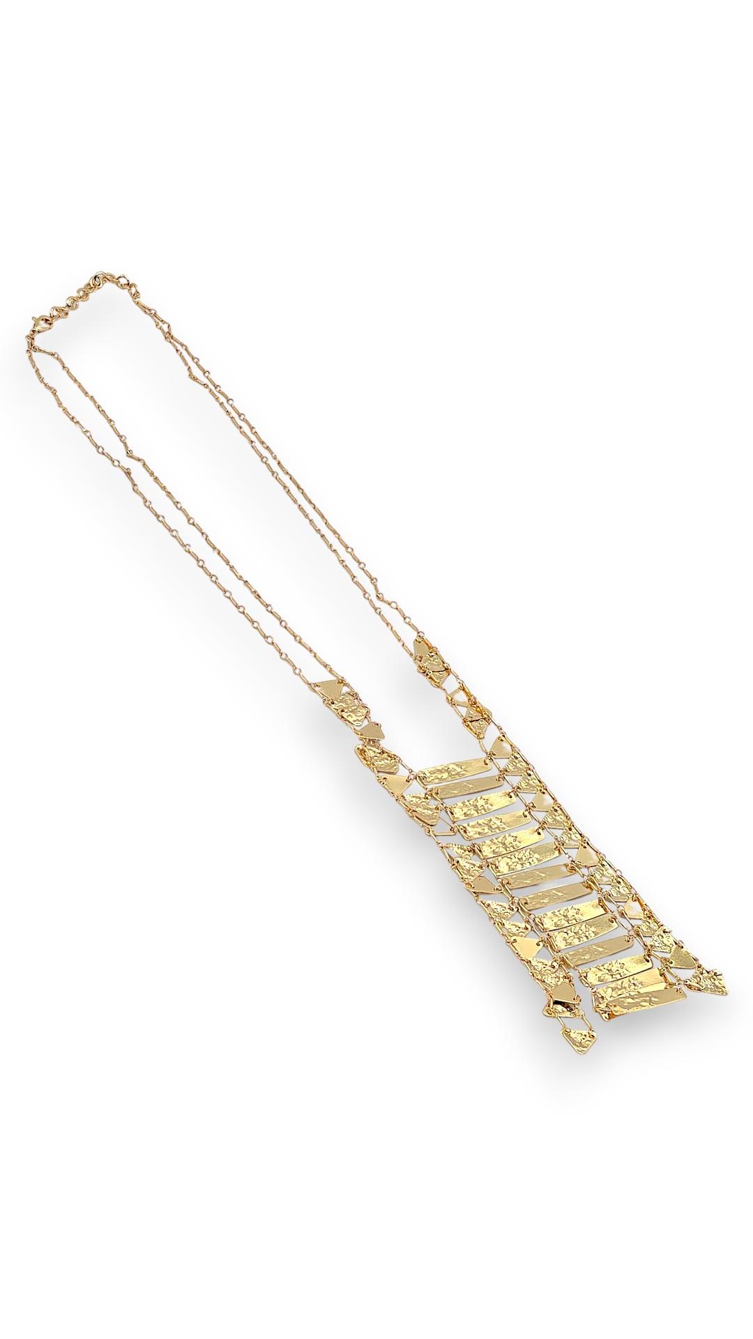 Kleopatra Gold Kolye 73cm 16cm Sarkıt