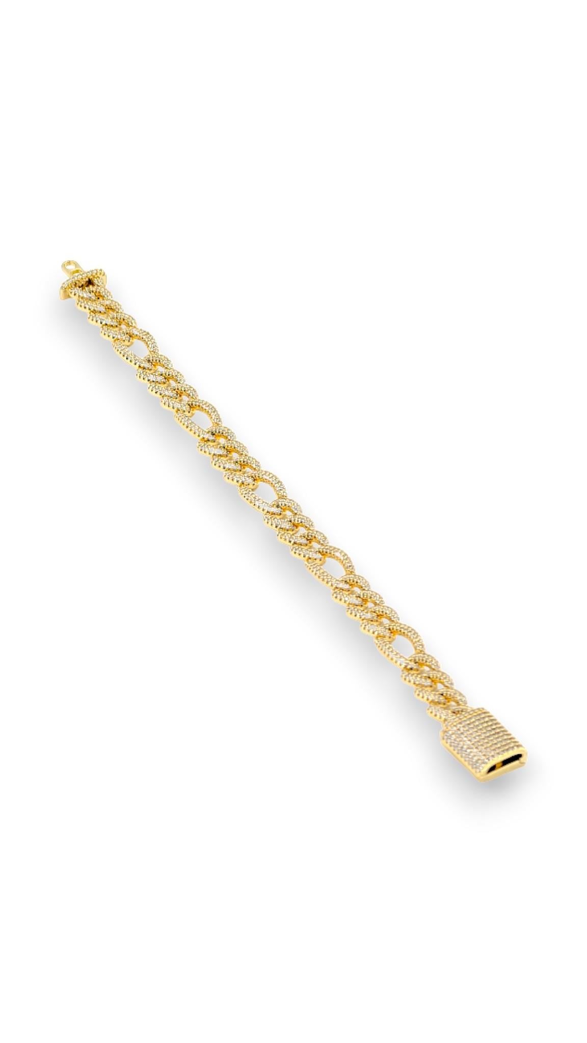 Luxe Kilit Klps Bileklik14K Gold 21cm