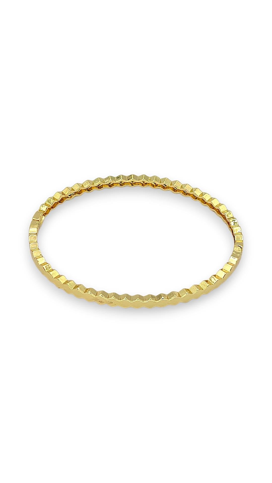 Petek Plaka 14K Gold Bilezik