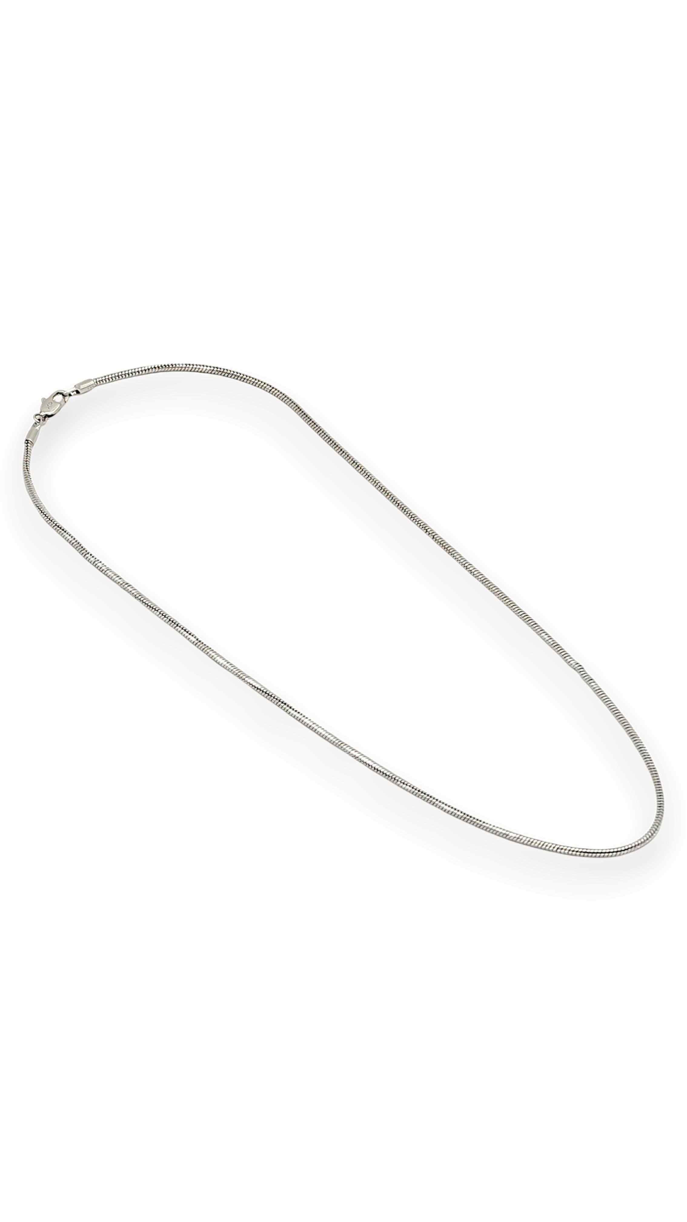 Snake Pırıltılı Kolye Silver 45cm