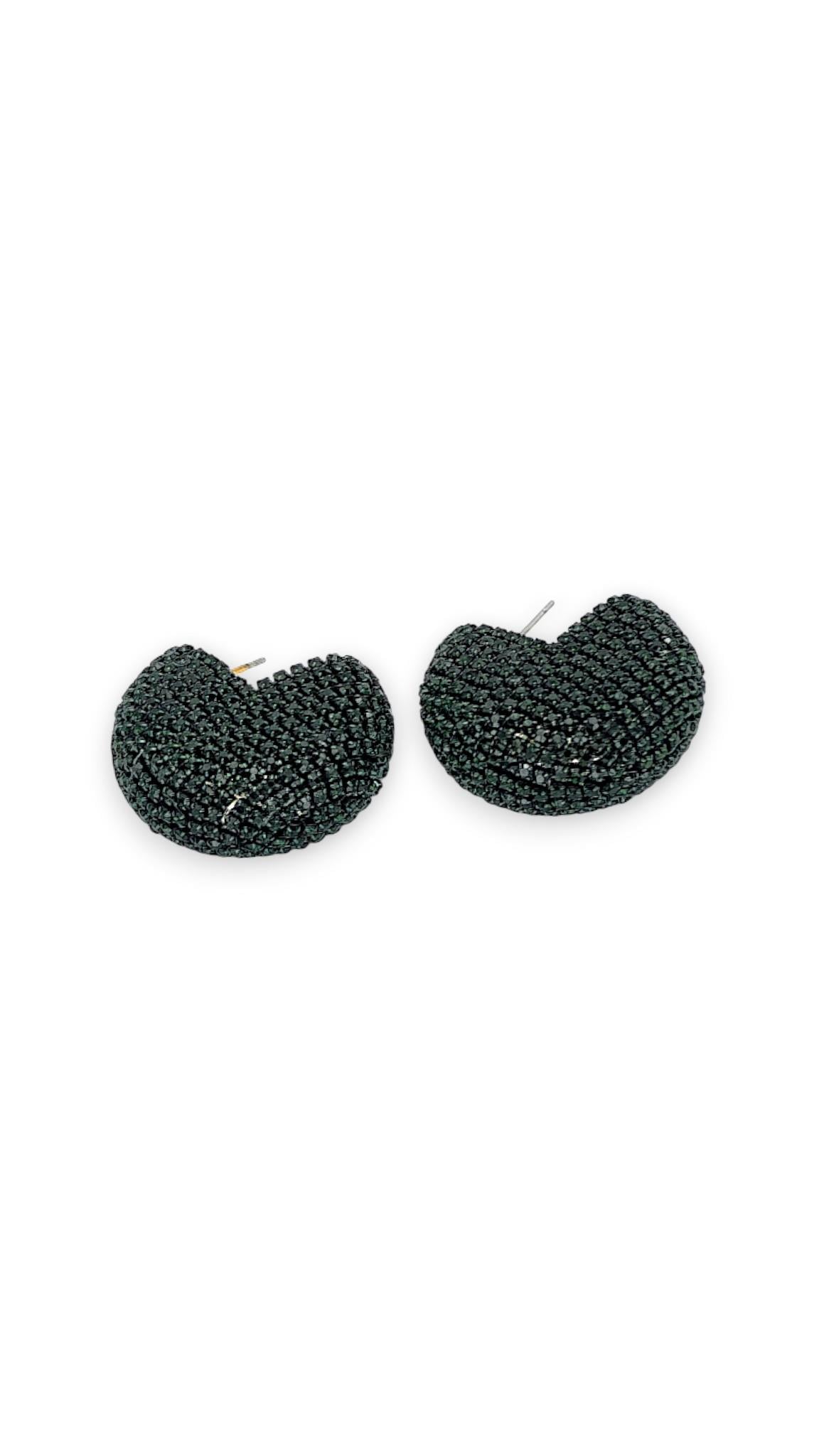 Zümrüt Yeşil Taşlı Küpe 3cm
