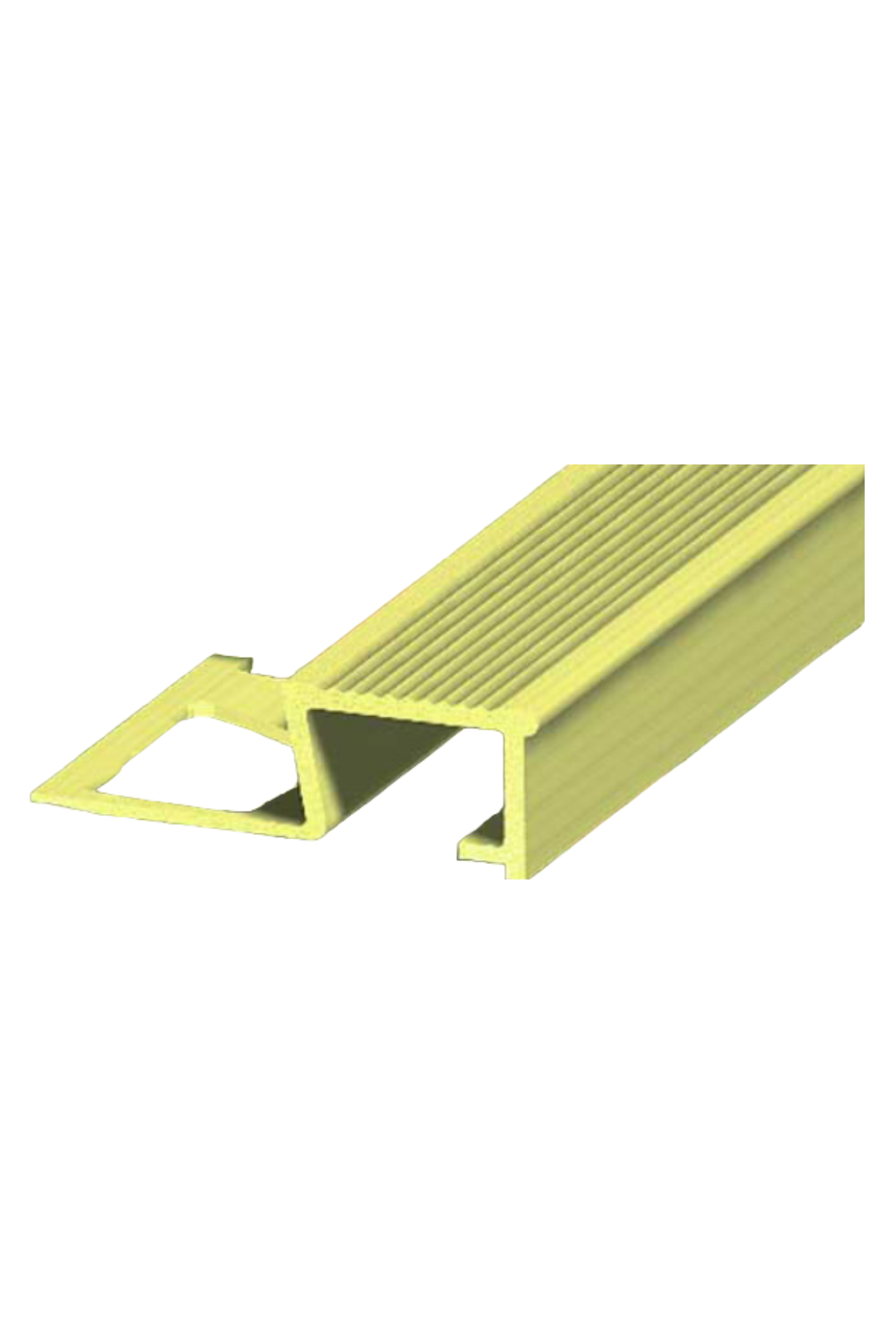 10 MM ALÜMİNYUM MERDİVEN BASAMAK PROFİLİ SARI