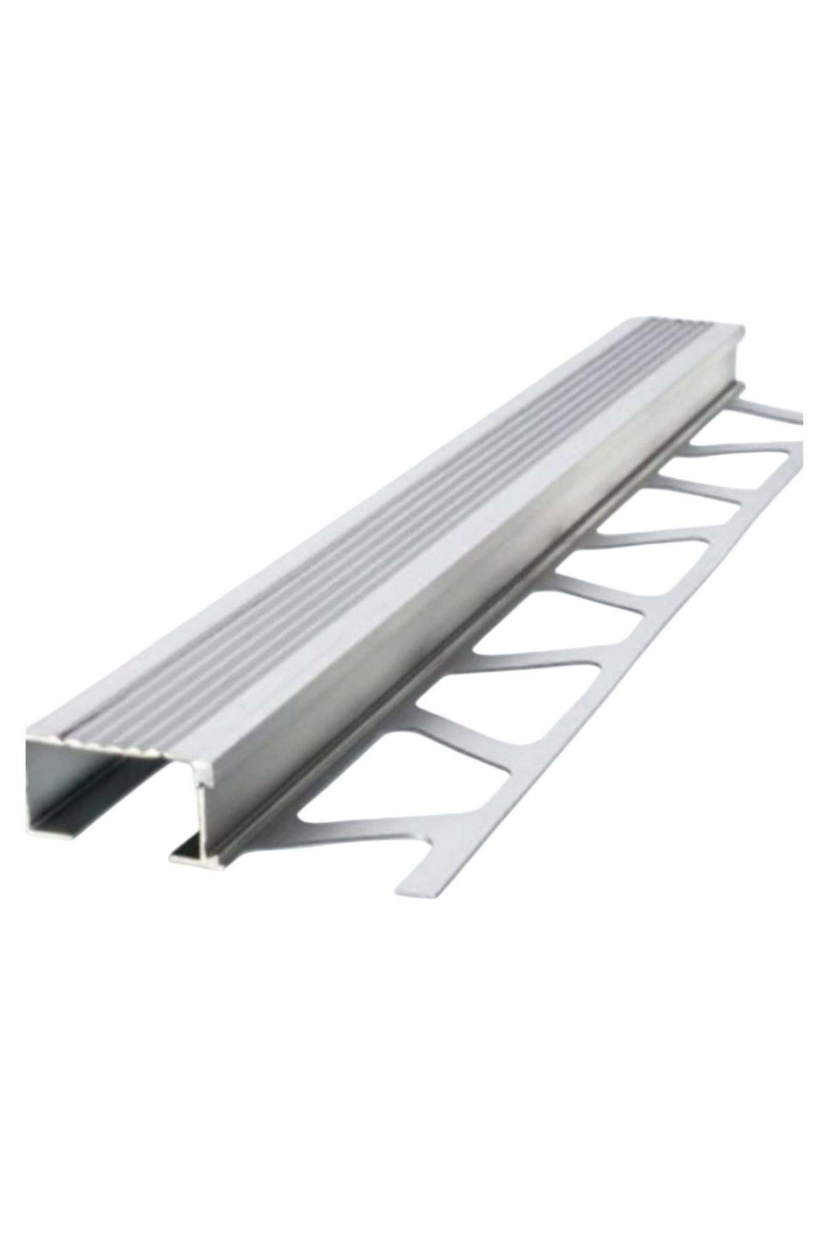 12 MM ALÜMİNYUM MERDİVEN BASAMAK PROFİLİ GRİ