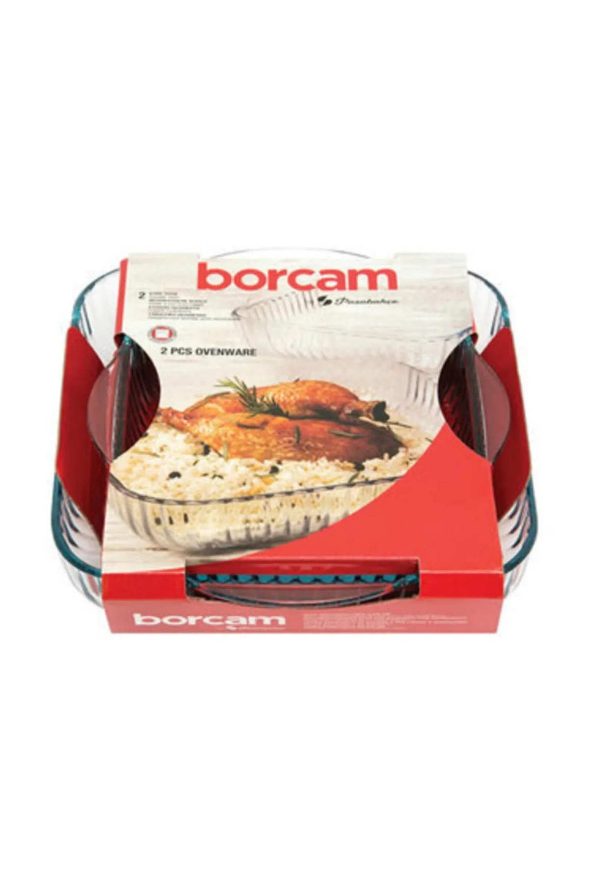 159166 KARE TEPSİ BORCAM SET