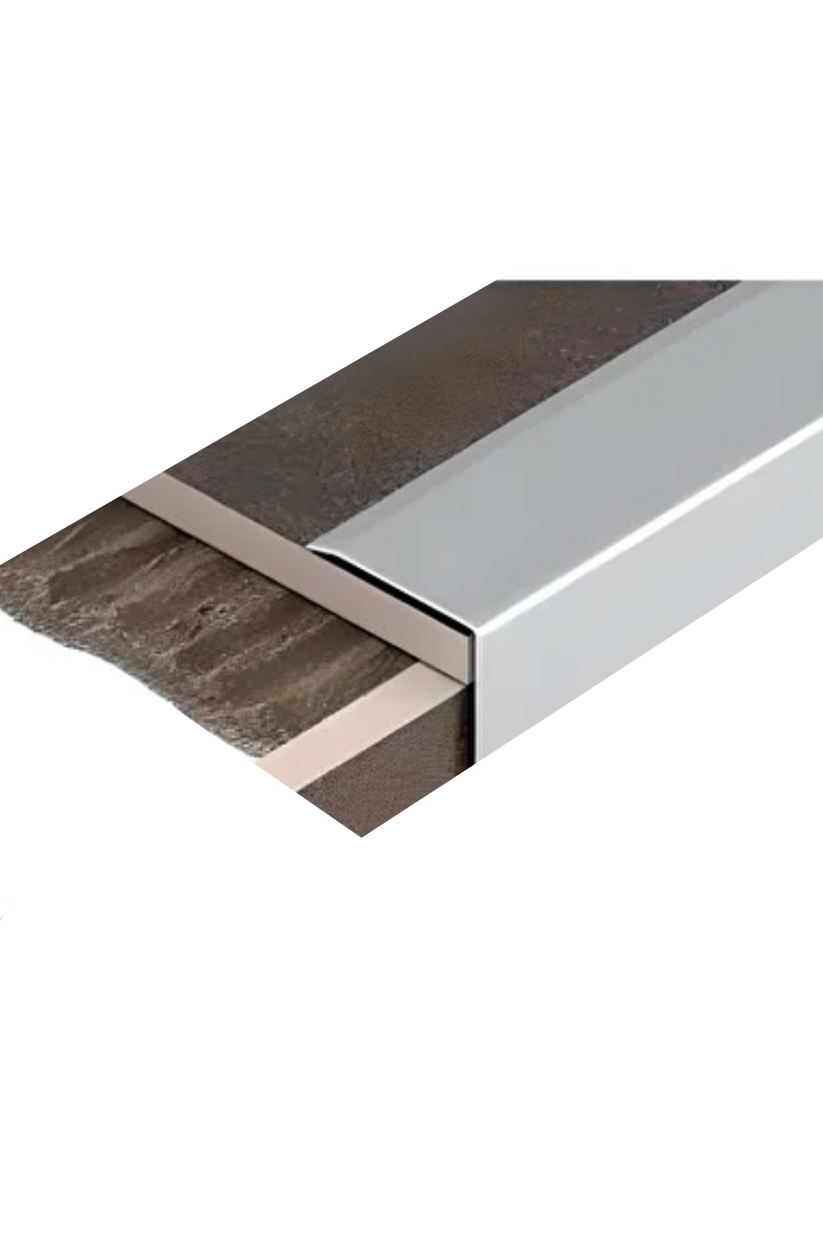 25X25 LAMİNANT PARKE BURUN PROFİLİ DÜZ TİTAN