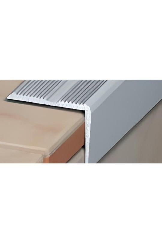 50X50 LAMİNANT PARKE BURUN PROFİLİ DÜZ GRİ