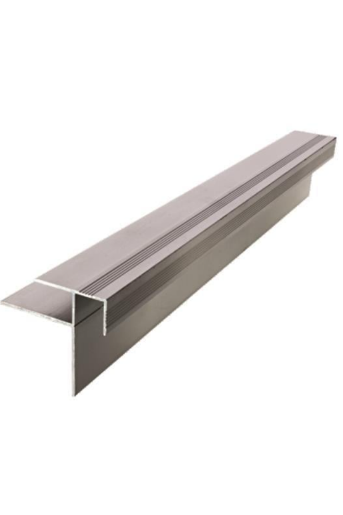8 MM ALÜMİNYUM LAMİNANT PARKE BURUN PROFİLİ GRİ