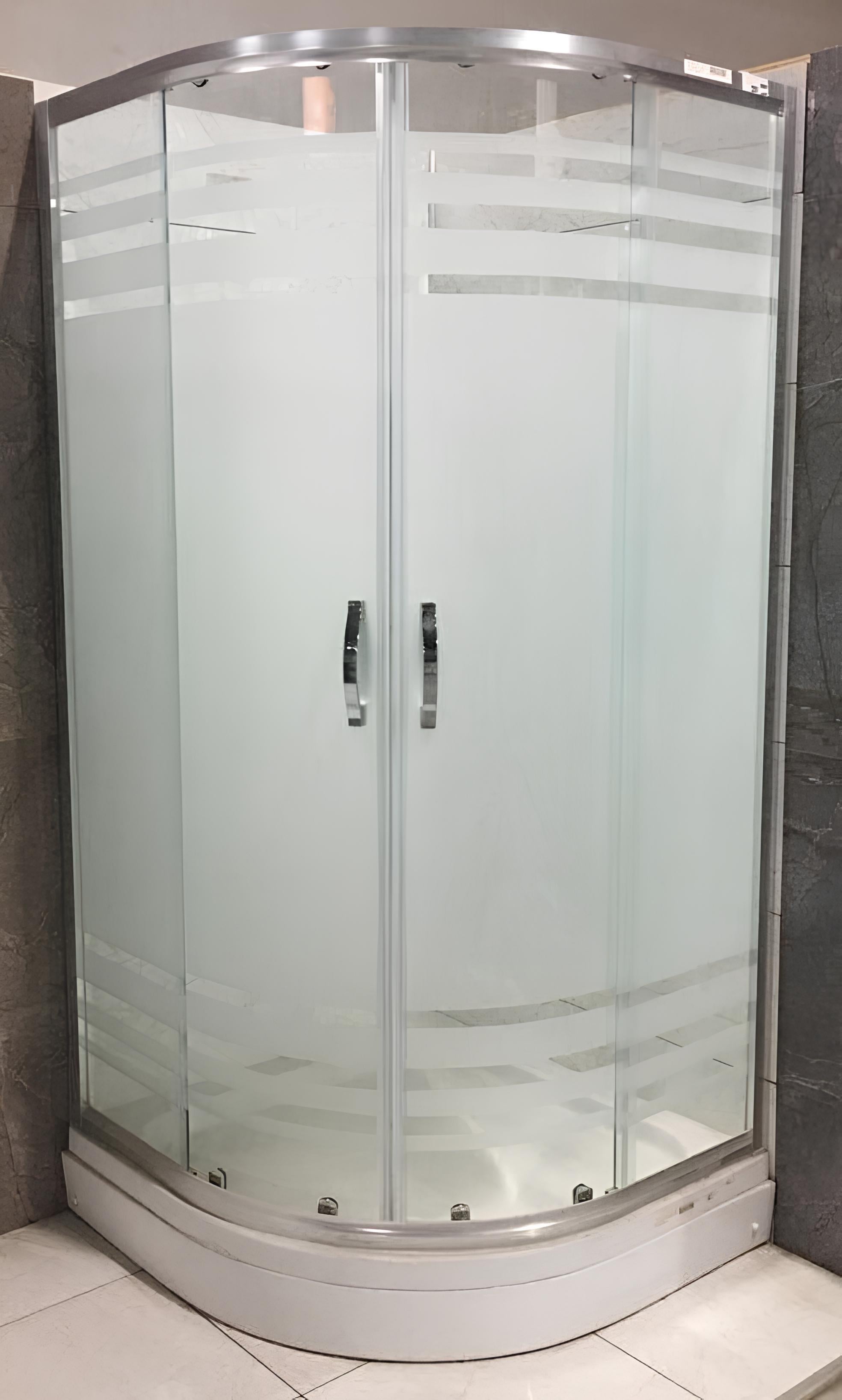 90X90 5MM KUMLU SATİNE ÇİZGİ DESENLİ KABİN