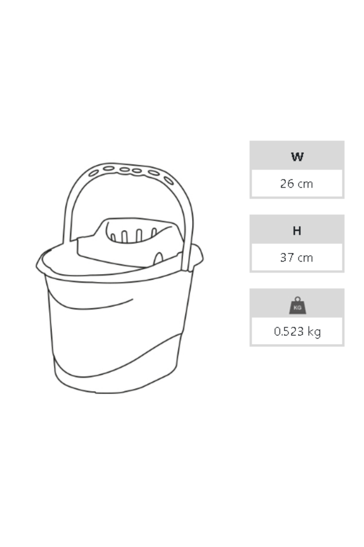 A FORM COMFORT 12 LT SIKMALI TEMİZLİK KOVASI YEŞİL