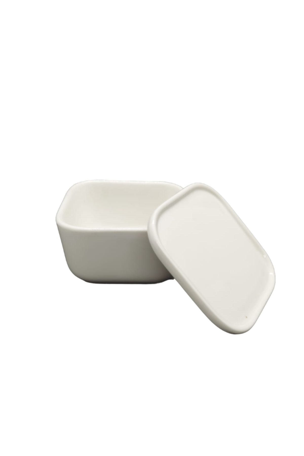 ACAR BİANCO PORSELEN KAPAKLI KASE 9X9X5 CM.