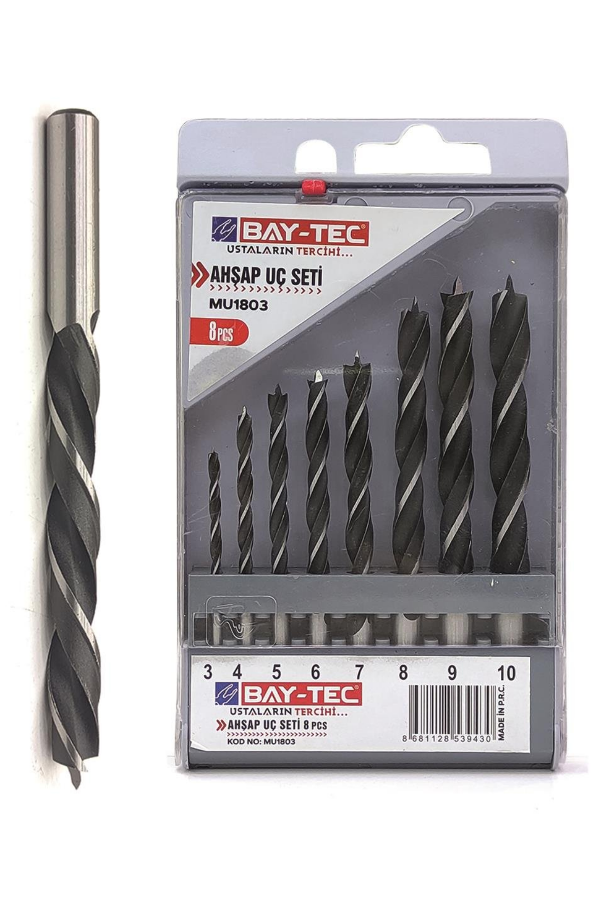 BAY-TEC AHŞAP UÇ SETİ 8 PARÇA