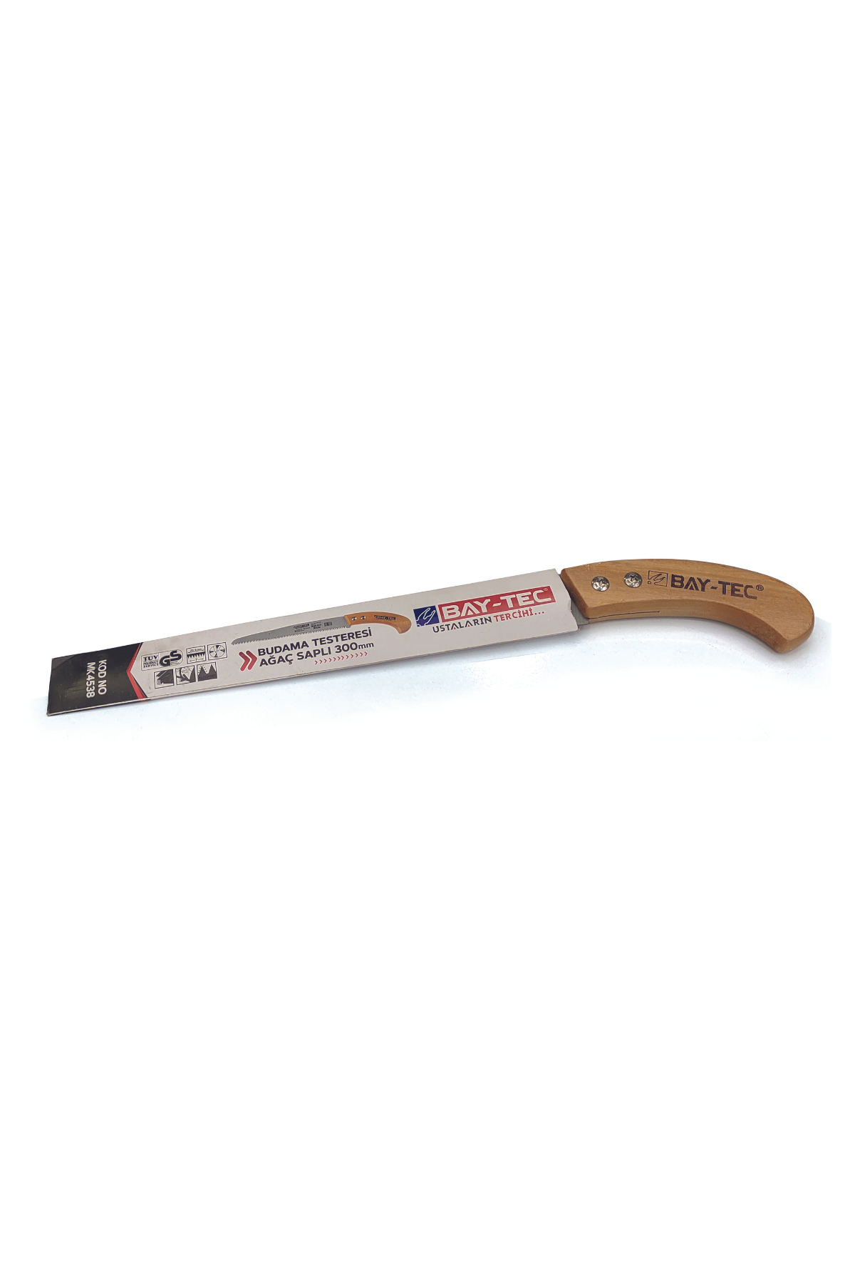 BAY-TEC BUDAMA TESTERESİ AĞAÇ SAPLI   300mm
