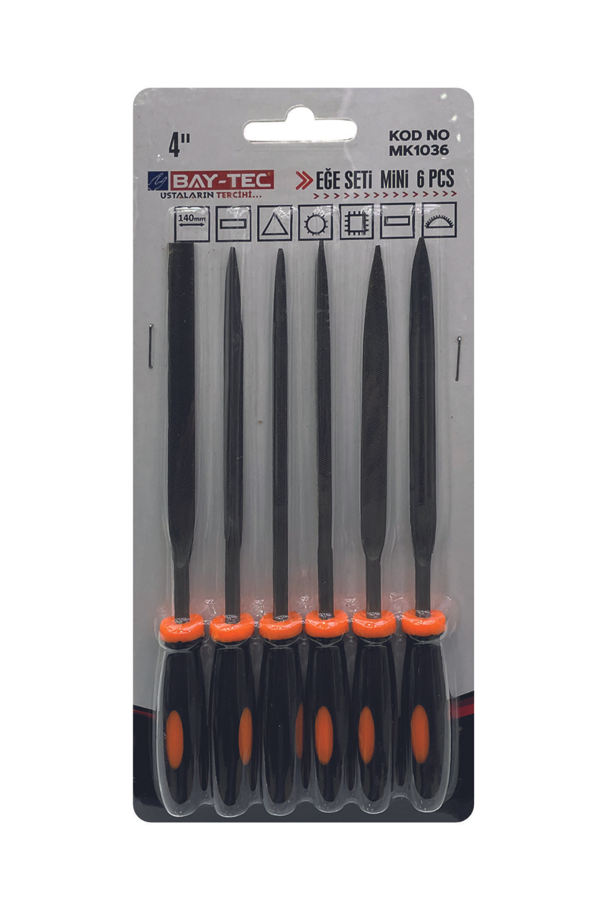 BAY-TEC EĞE SETİ MİNİ  6lı Set   4inç
