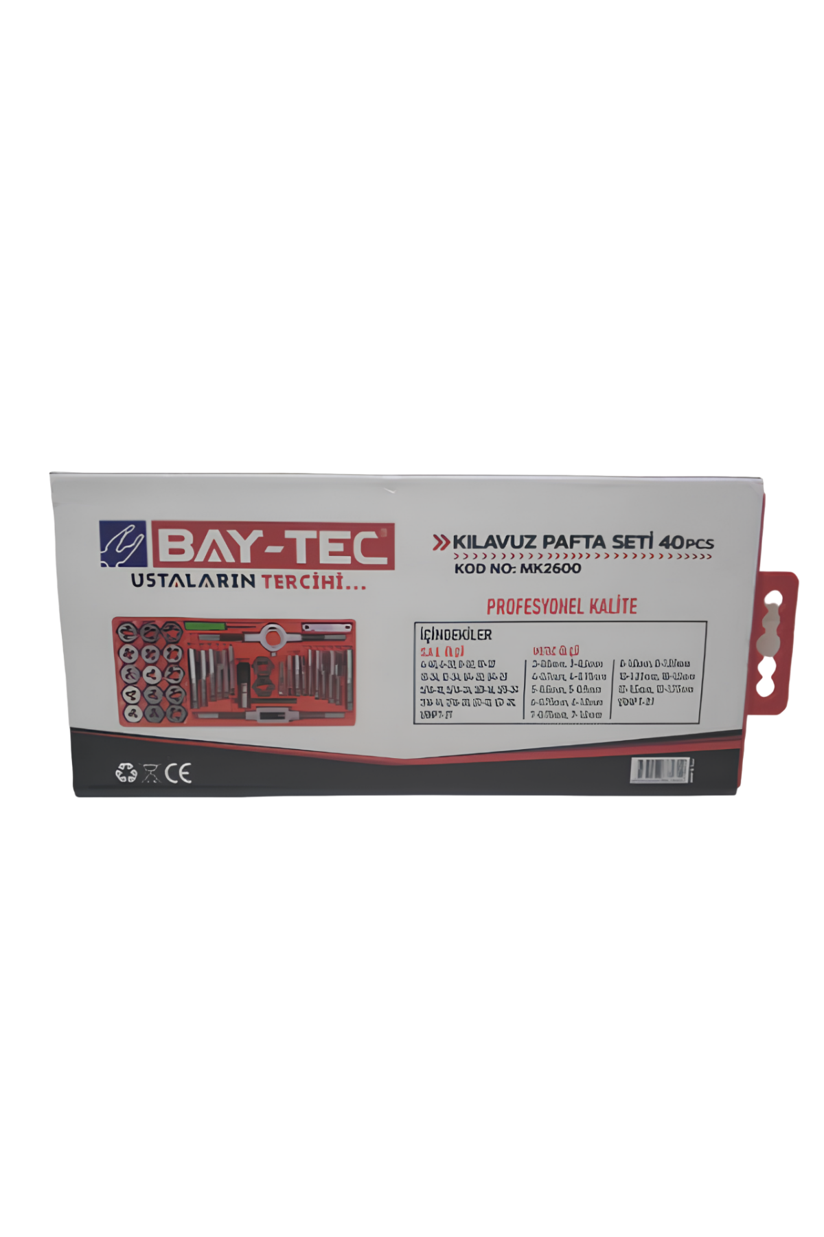 BAY-TEC KILAVUZ PAFTA SETİ 40lı Parça