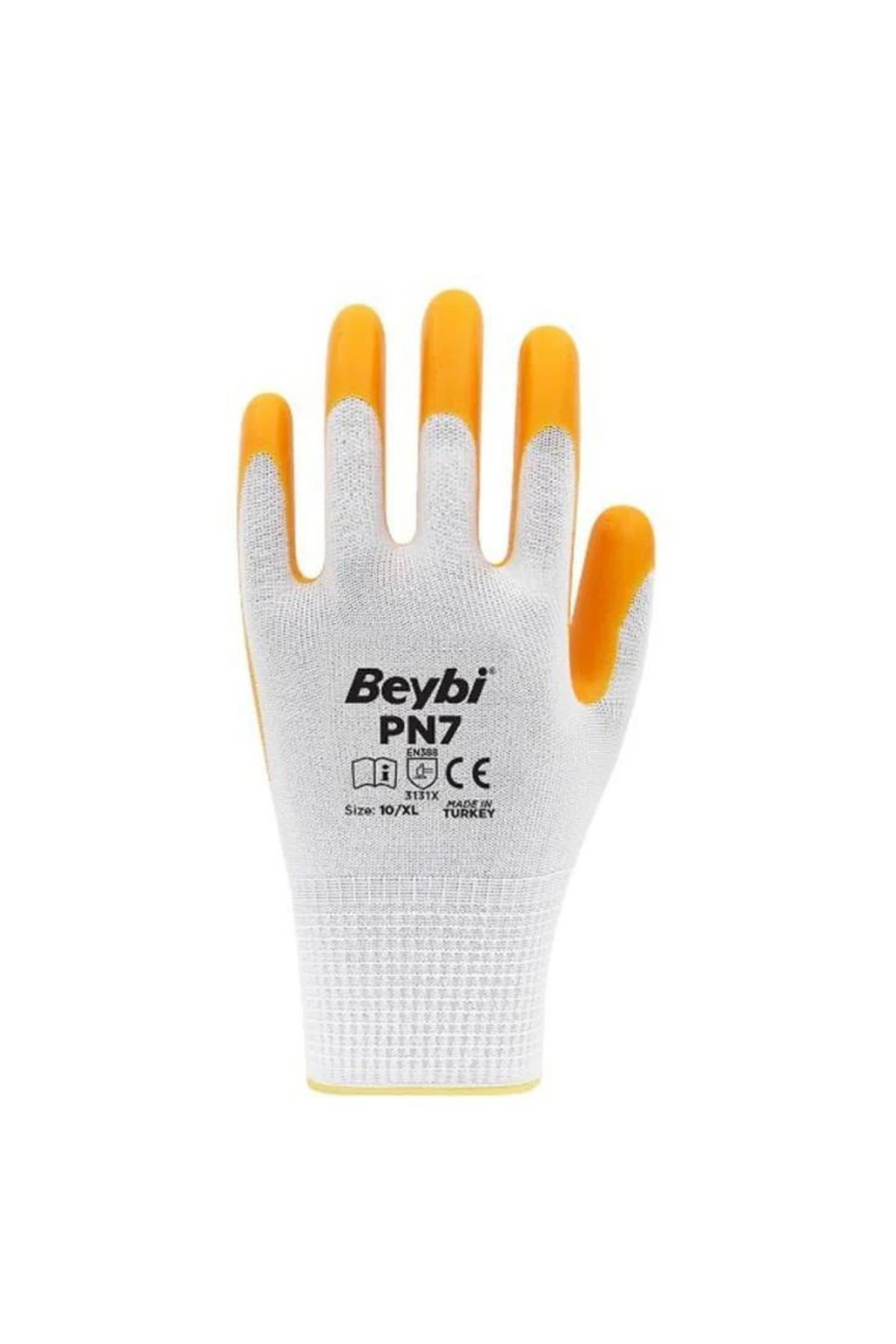 BEYBİ ELDİVEN NİTRİL BEYAZ SARI PN-7 NO:10 XL