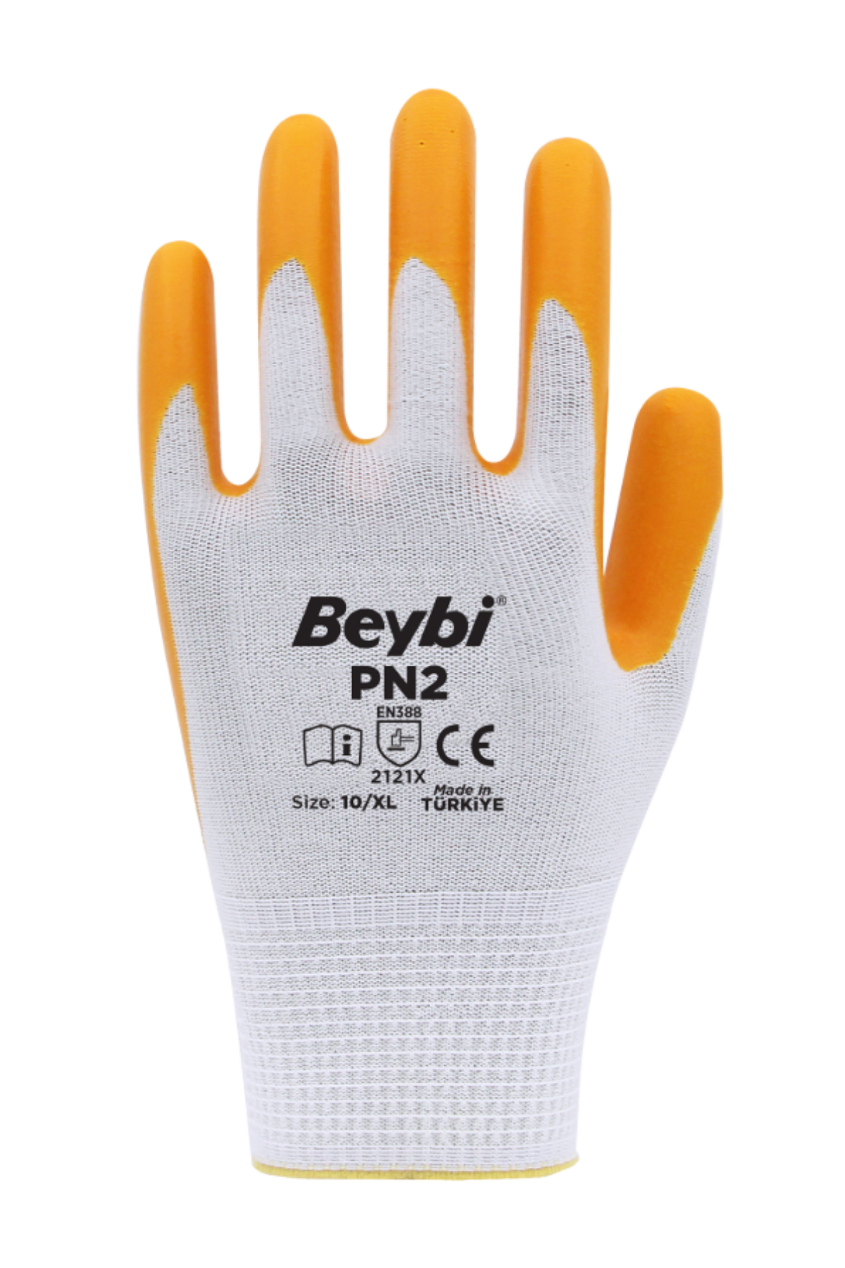 BEYBİ SARI-BEYAZ NİTRİL ELDİVEN PN-2 NO:9