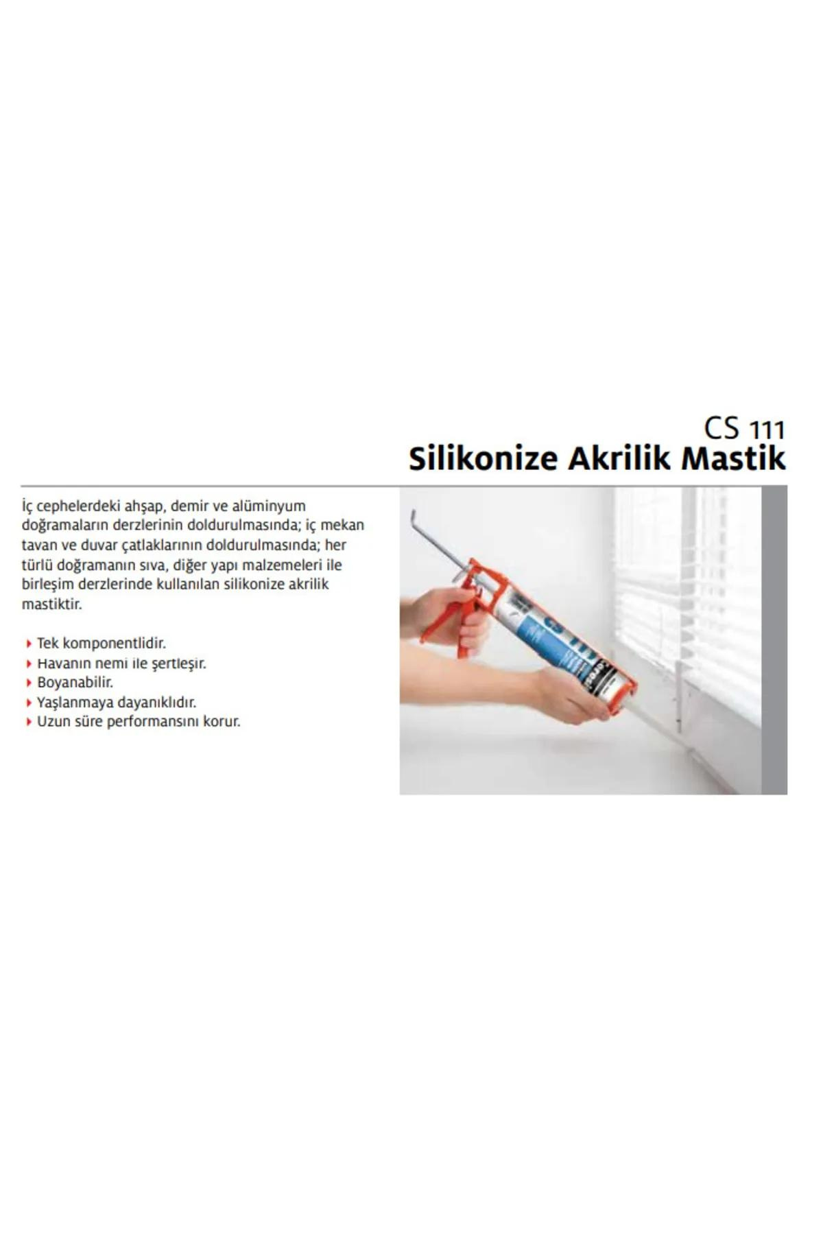 CERESIT CS 111 AKRİLİK MASTİK BEYAZ 240 ML
