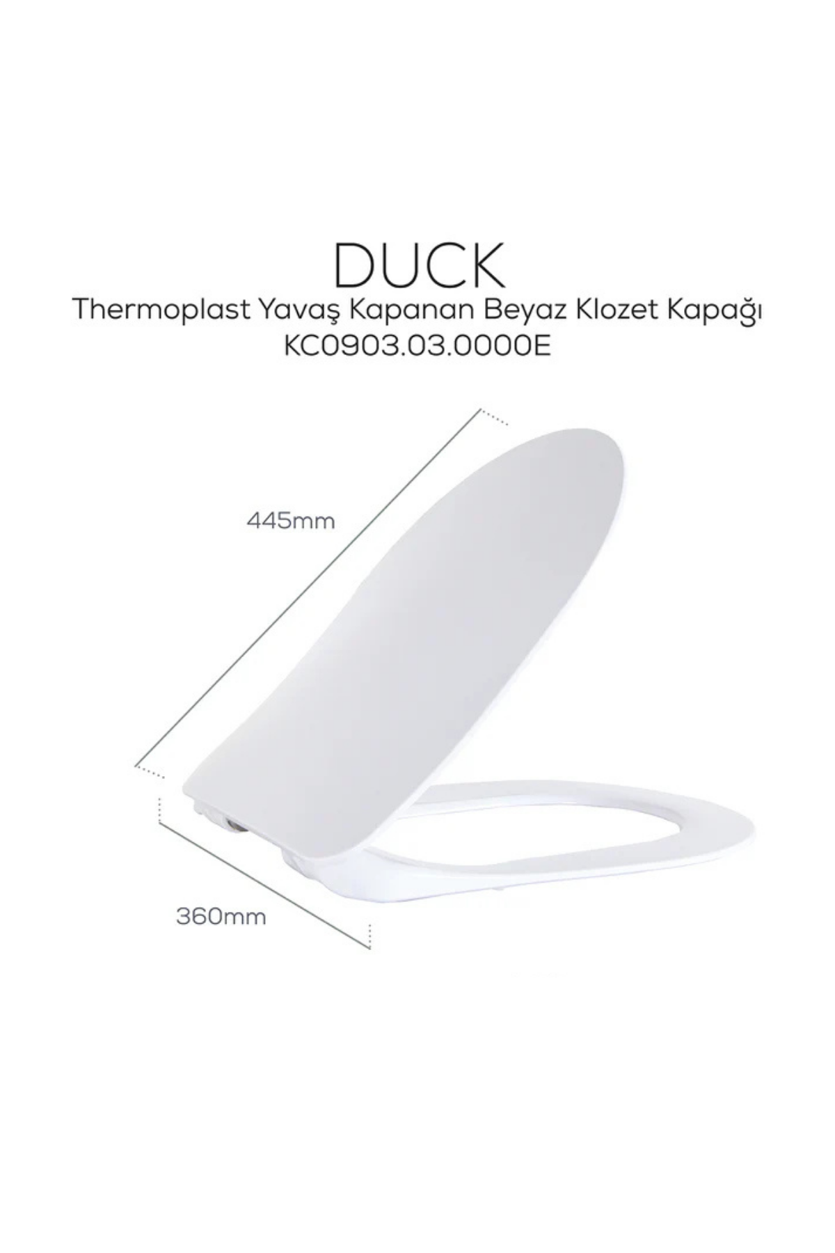 CREAVİT TERRA DUCK THERMOPLAST KLOZET KAPAĞI