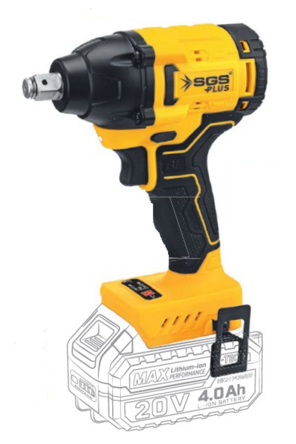 DARBELİ SOMUN SIKMA SETİ  20 VOLT (4.0Ah)