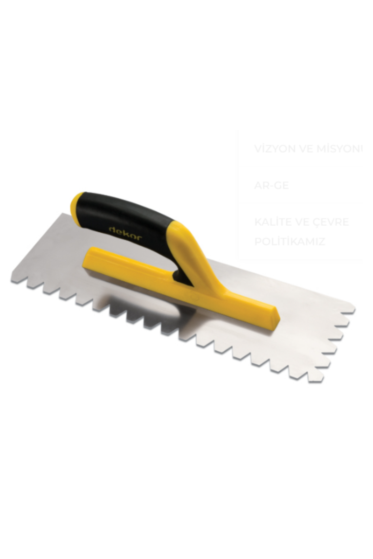 DEKOR AÇIK PLASTİK SAPLI MANTOLAMA MALASI (15 CM & PASLANMAZ ÇELİK)