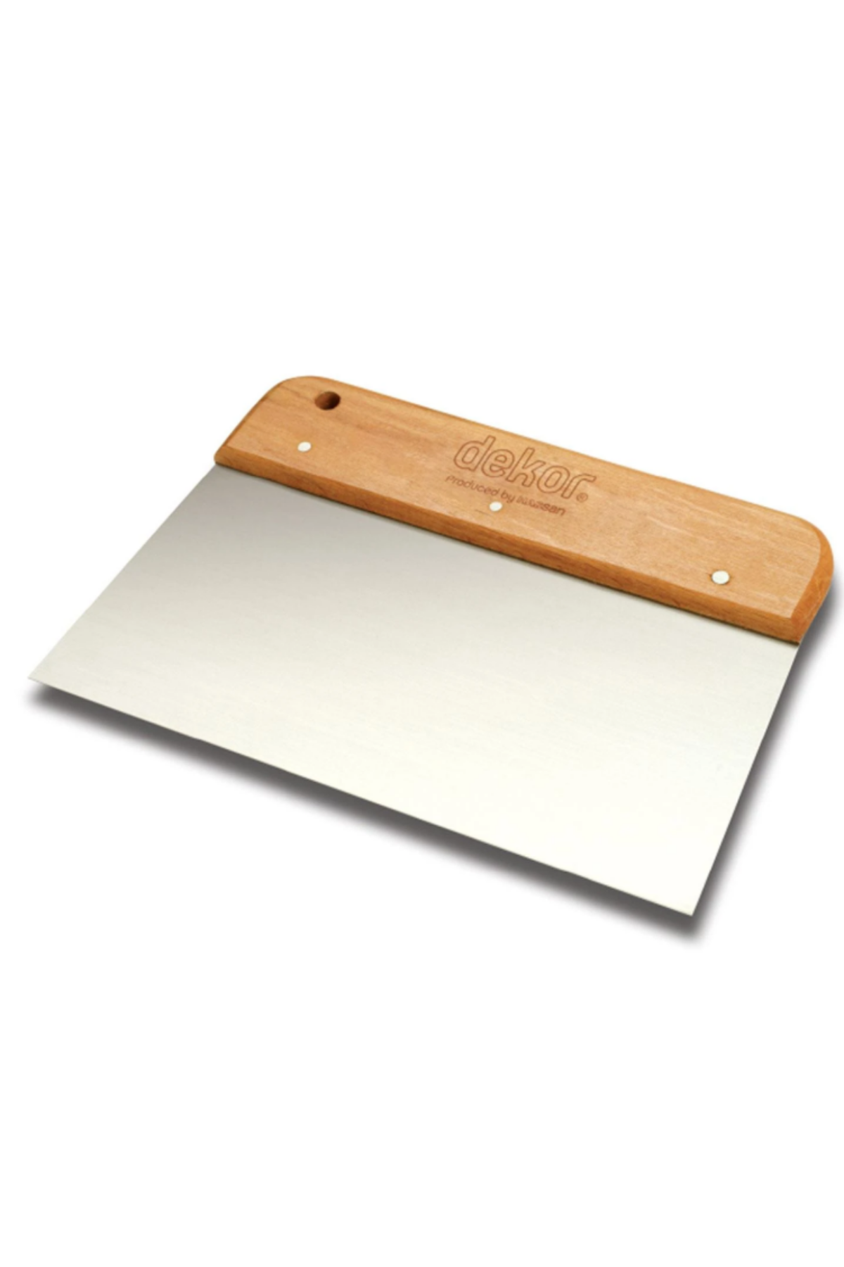 DEKOR AHŞAP SAPLI GENİŞ ISPATULA (17 CM & PASLANMAZ ÇELİK)