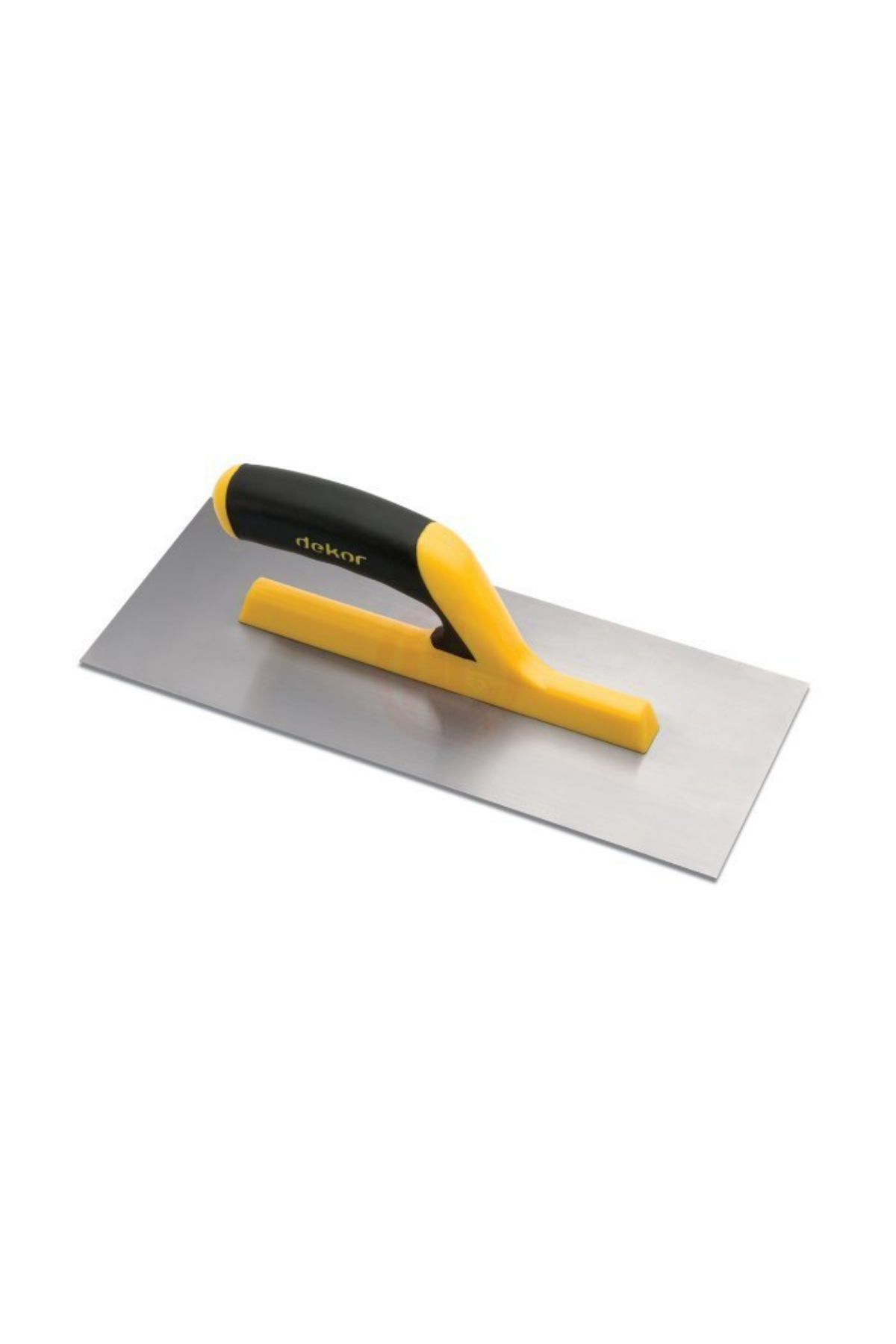 DEKOR PLASTİK AÇIK SAPLI PASLANMAZ ÇELİK ALÇI MALASI (35 CM)