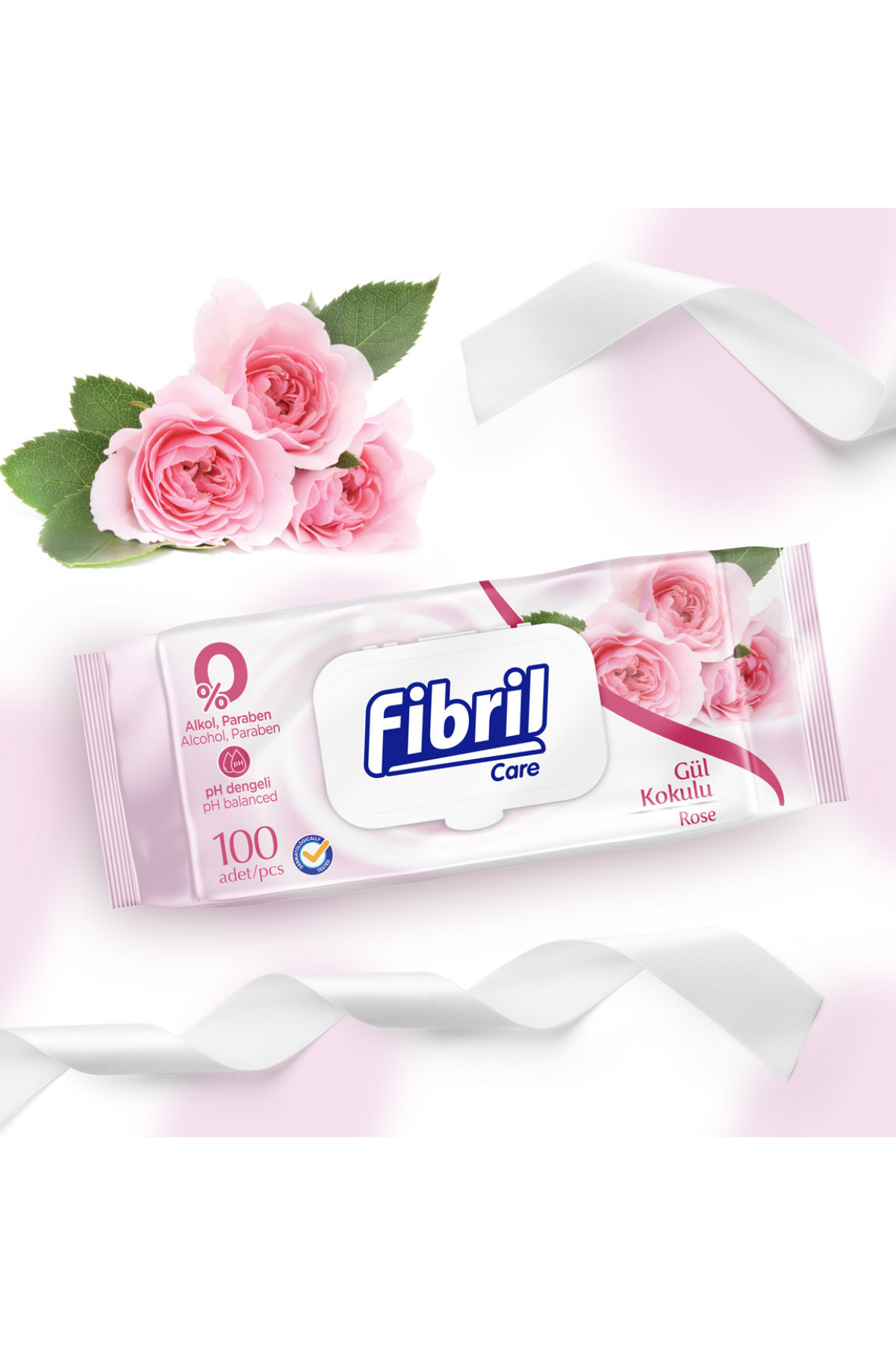 FİBRİL CARE ISLAK MENDİL 90 LI GÜL-LAVANTA SENSITIVE KL 24