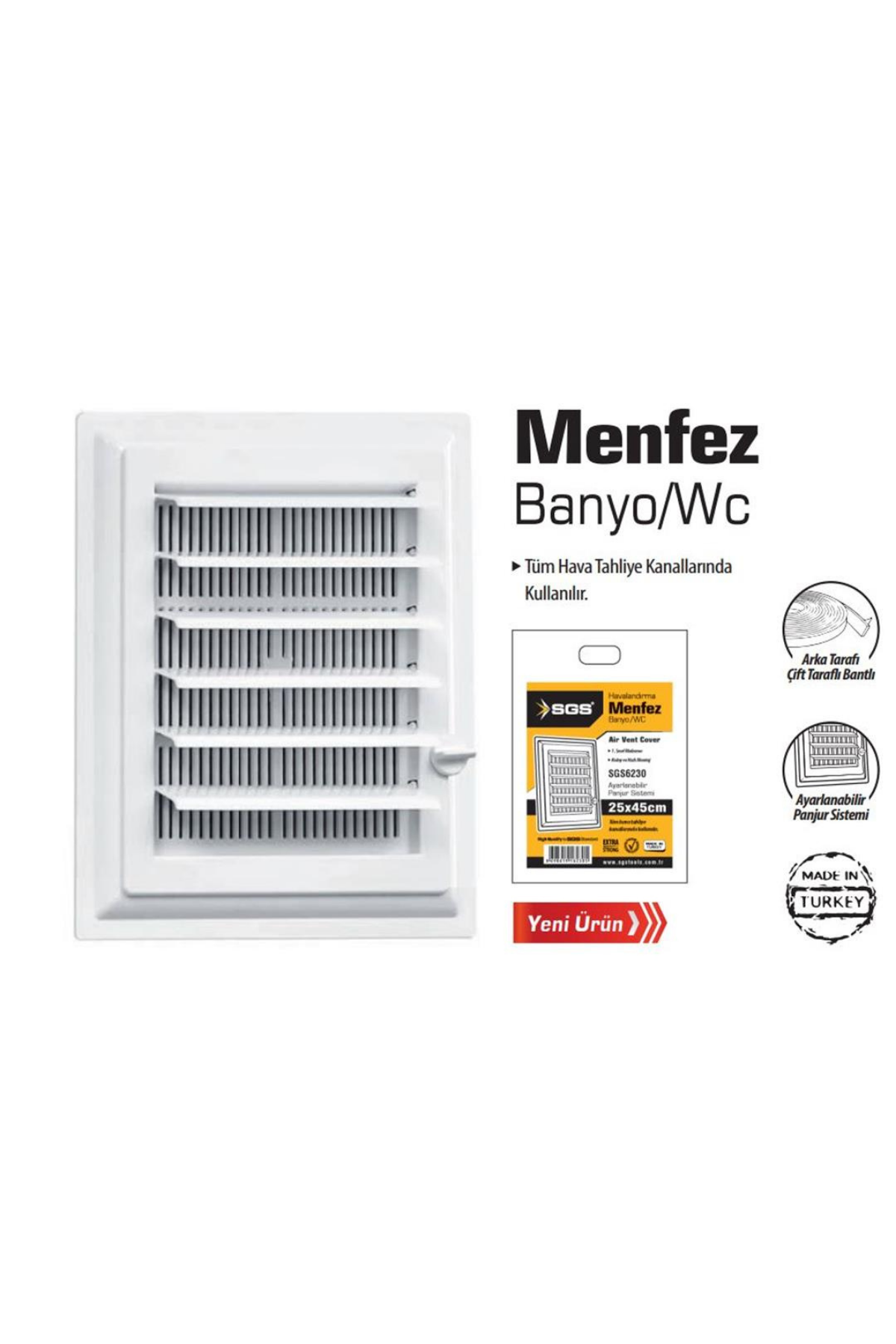 HAVALANDIRMA MENFEZİ 45*45