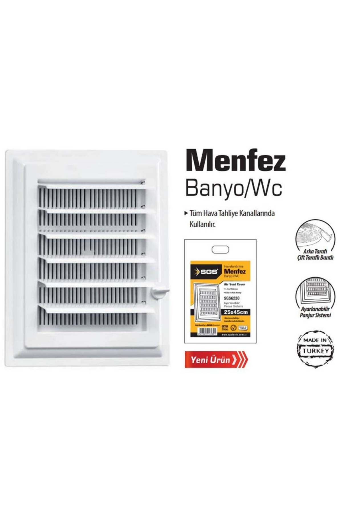 HAVALANDIRMA MENFEZİ 45*65