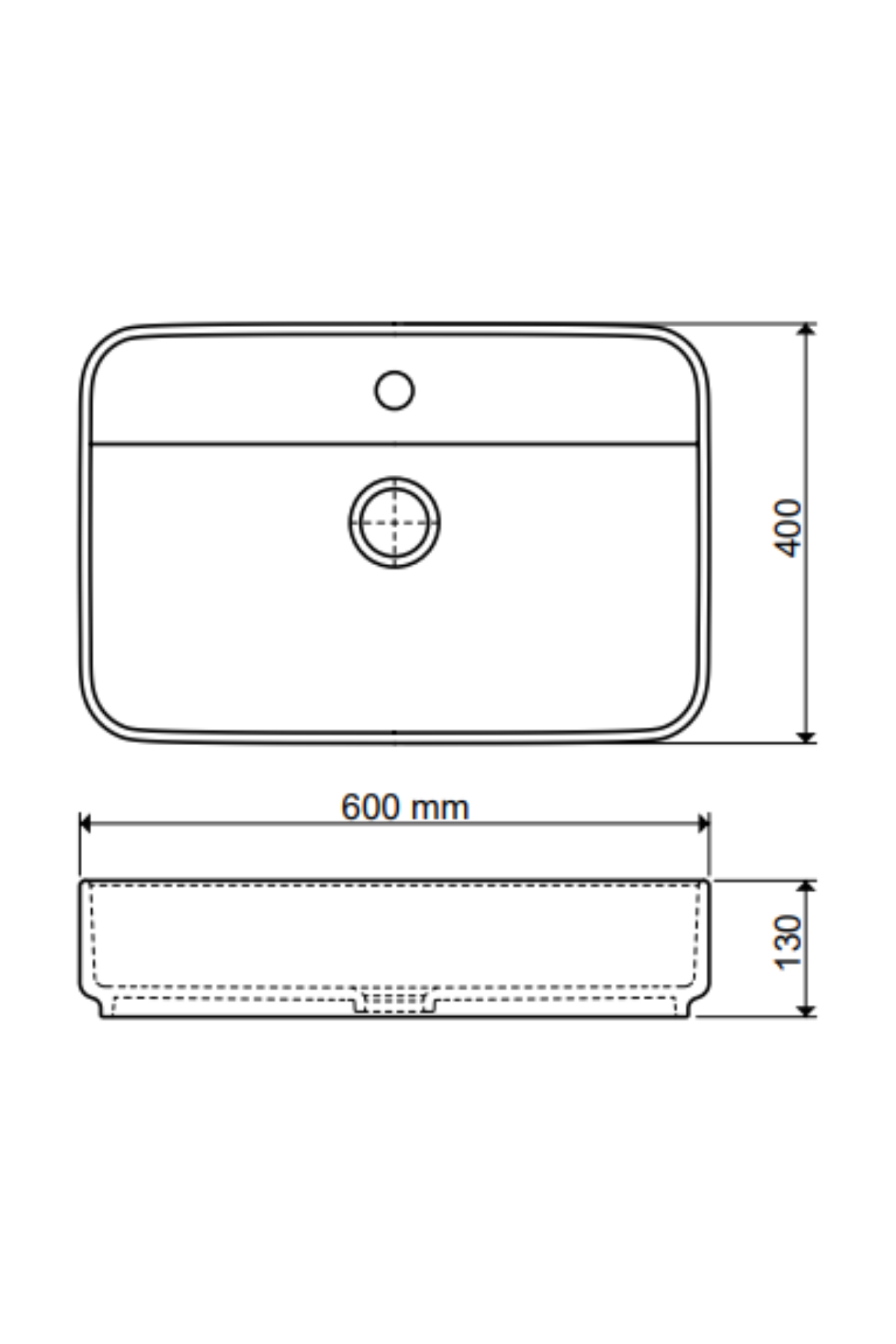 İDEA MODE 60 CM TEZGAH ÜSTÜ LAVABO
