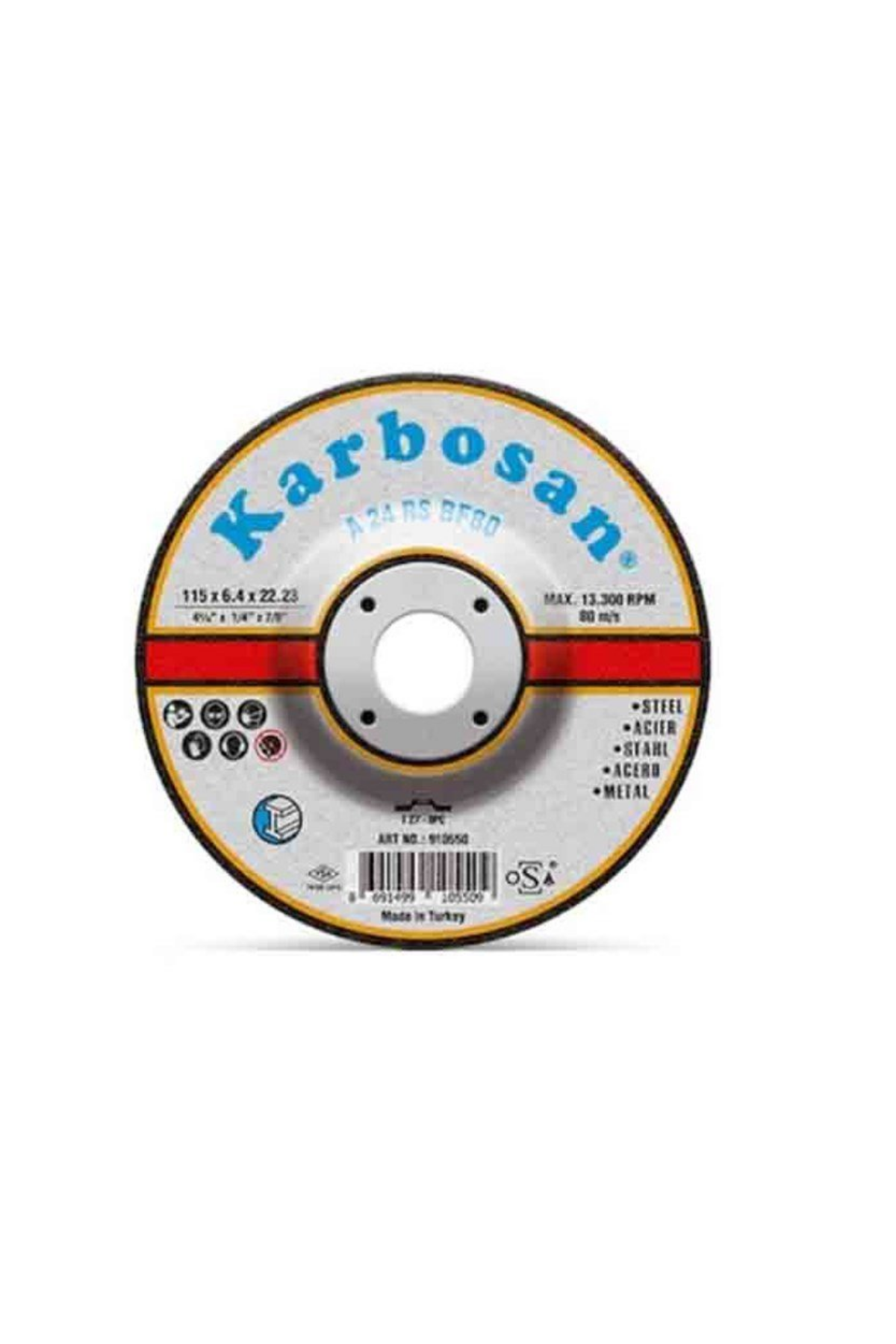 KARBOSAN BOMBELİ FLEX TAŞLAMA TAŞI (180X6.4X22 A)