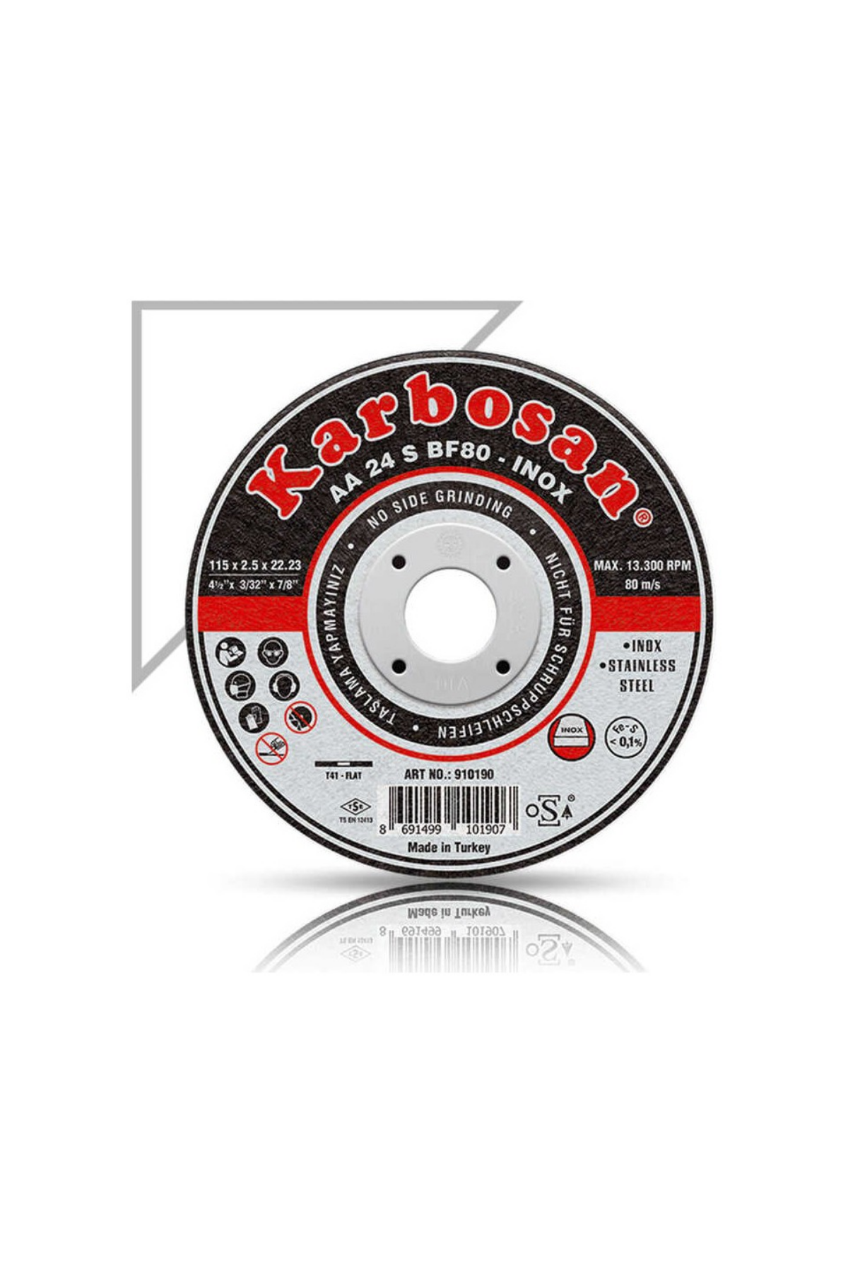 KARBOSAN THİNLİNE (İNCE) DÜZ METAL KESME (115X1.0X22 A)
