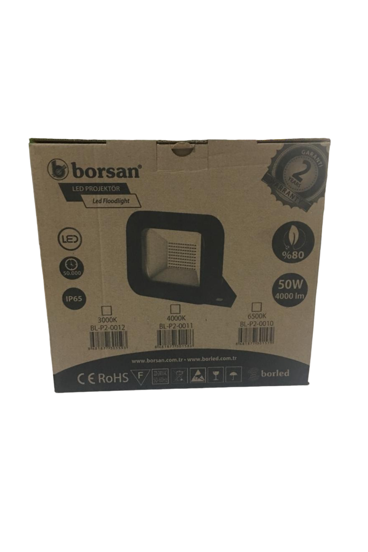 LED ECO PROJEKTÖR 50W (6500K) (BORS