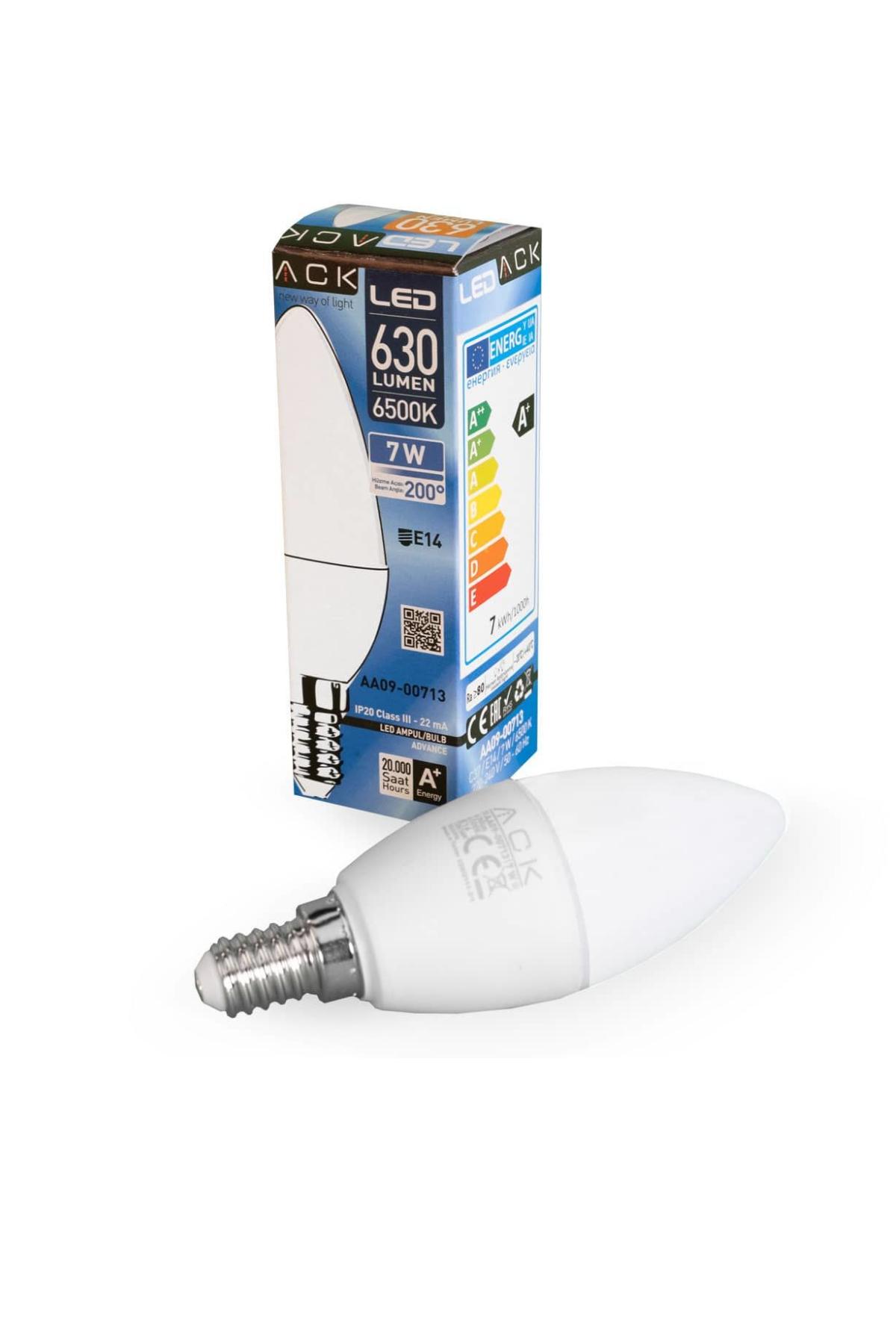 LED MUM AMPUL 7 W 6500K E14 630 LUMEN