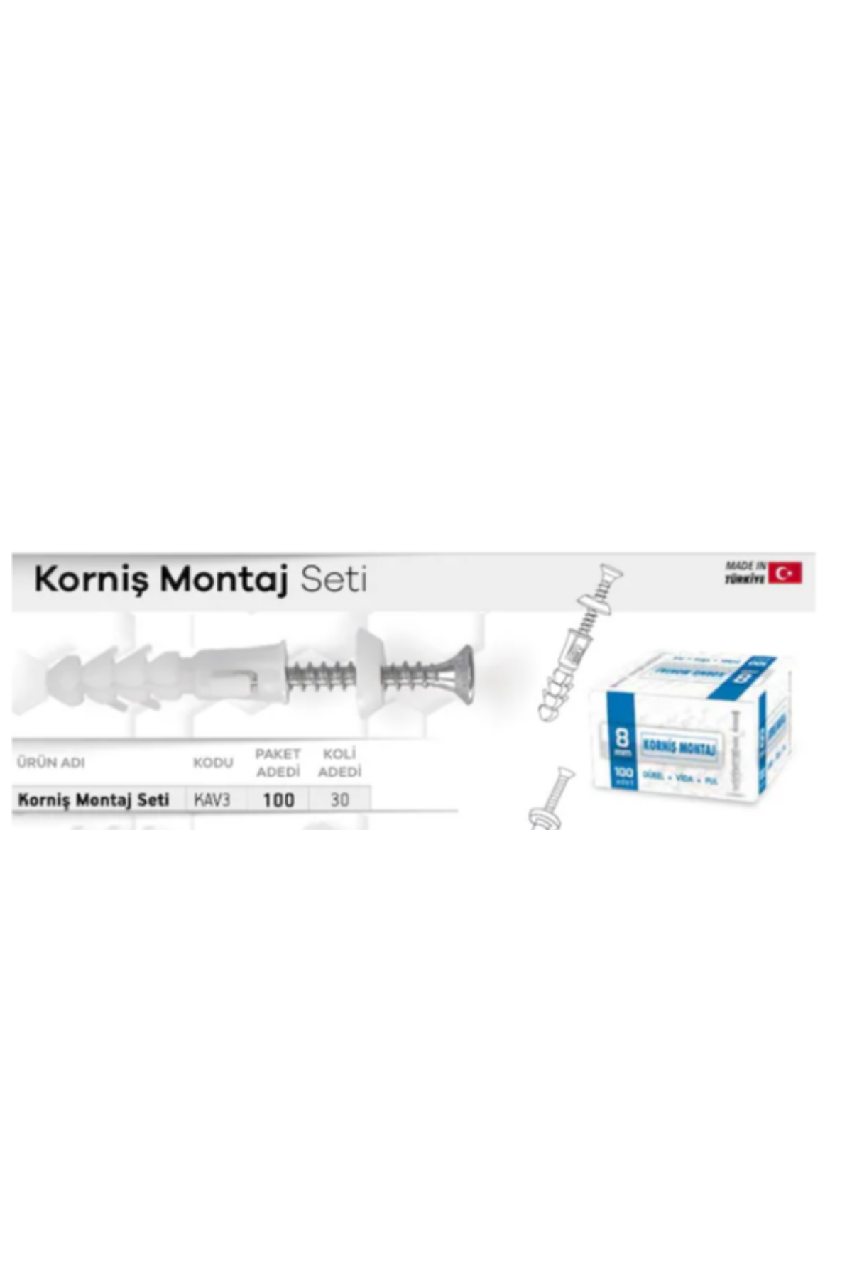 MADE KORNİŞ MONTAJ SETİ