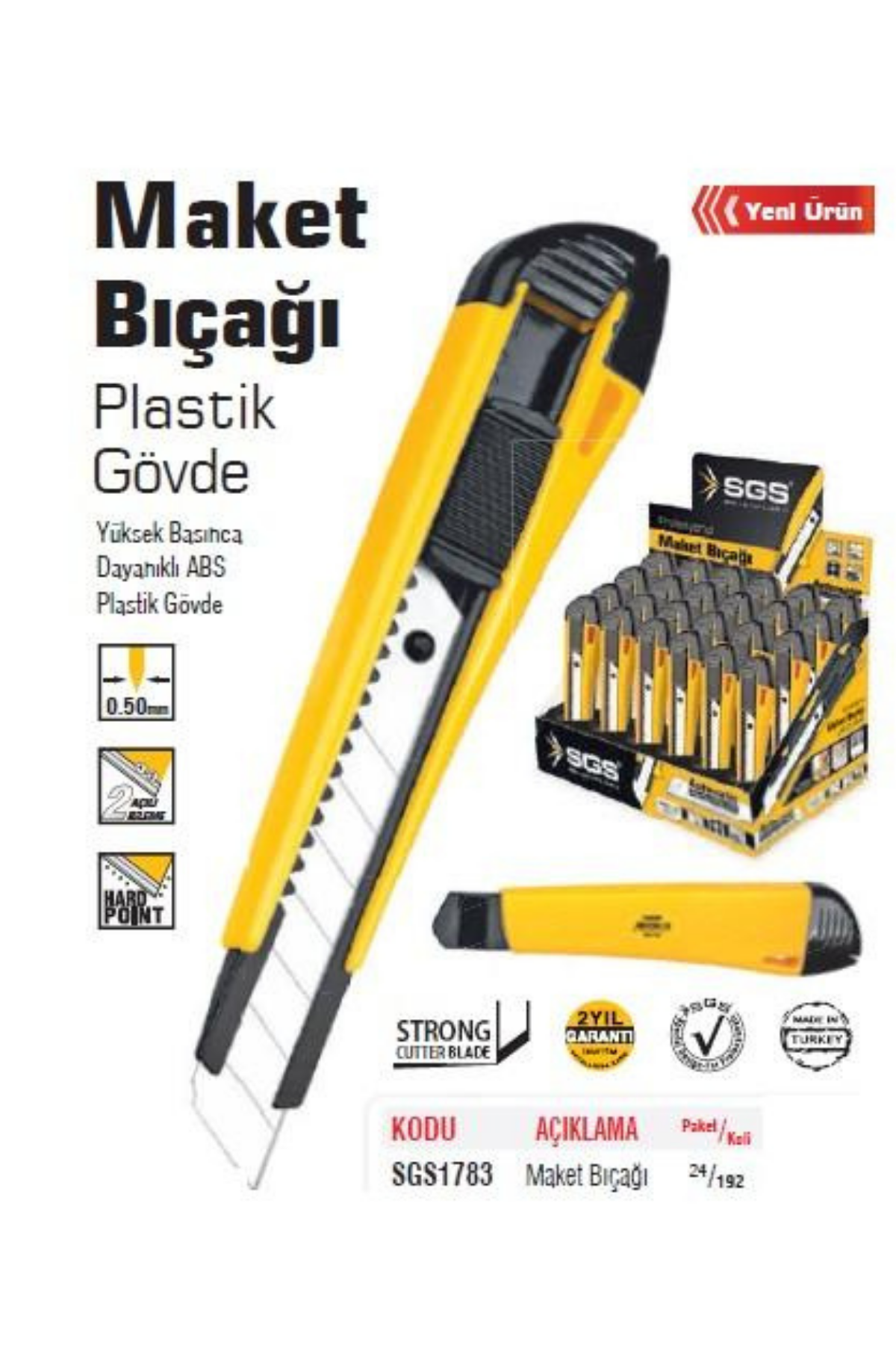 MAKET BIÇAĞI (PLASTİK GÖVDE)