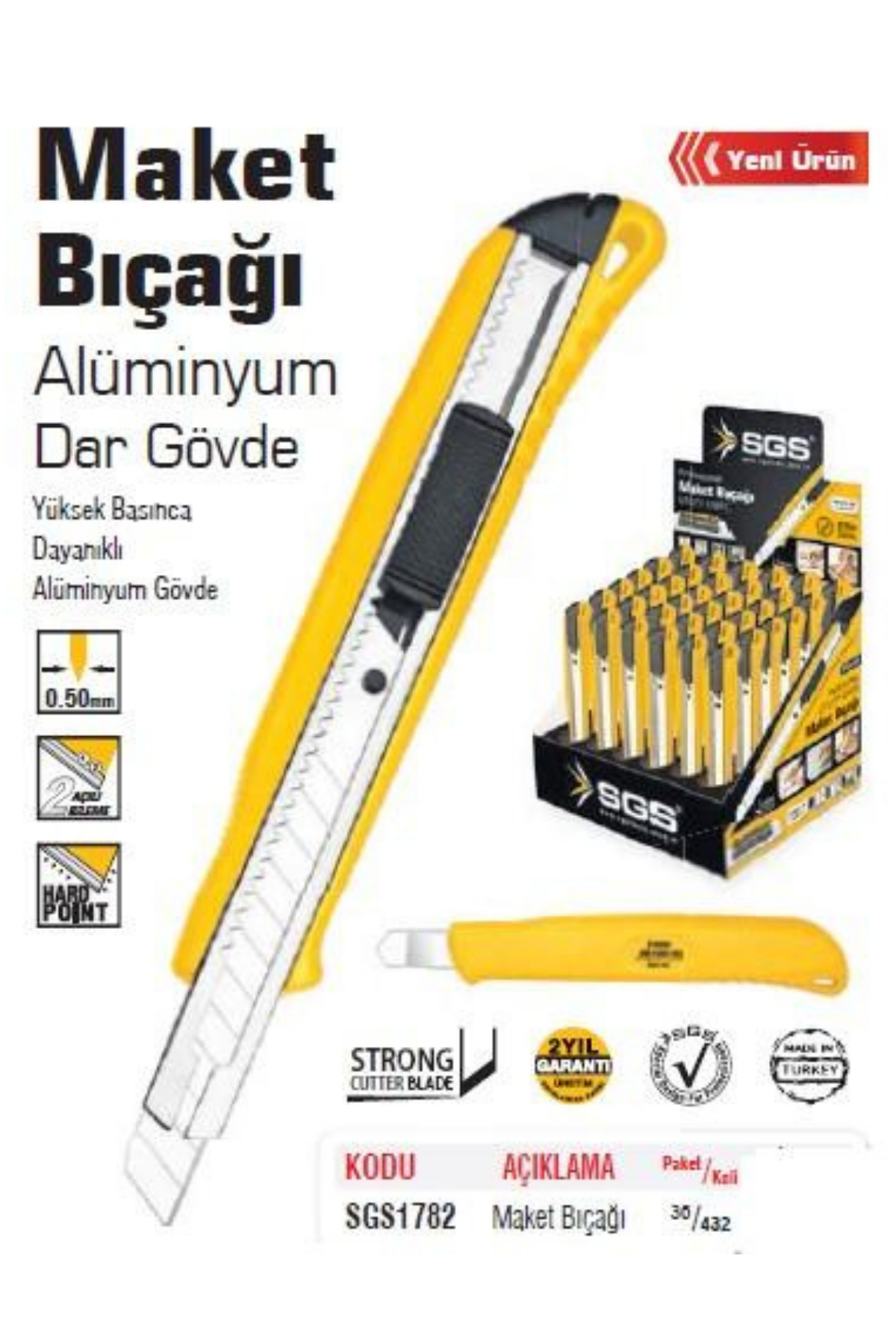MAKET BIÇAĞI(ALÜMİNYUM DAR GÖVDE)