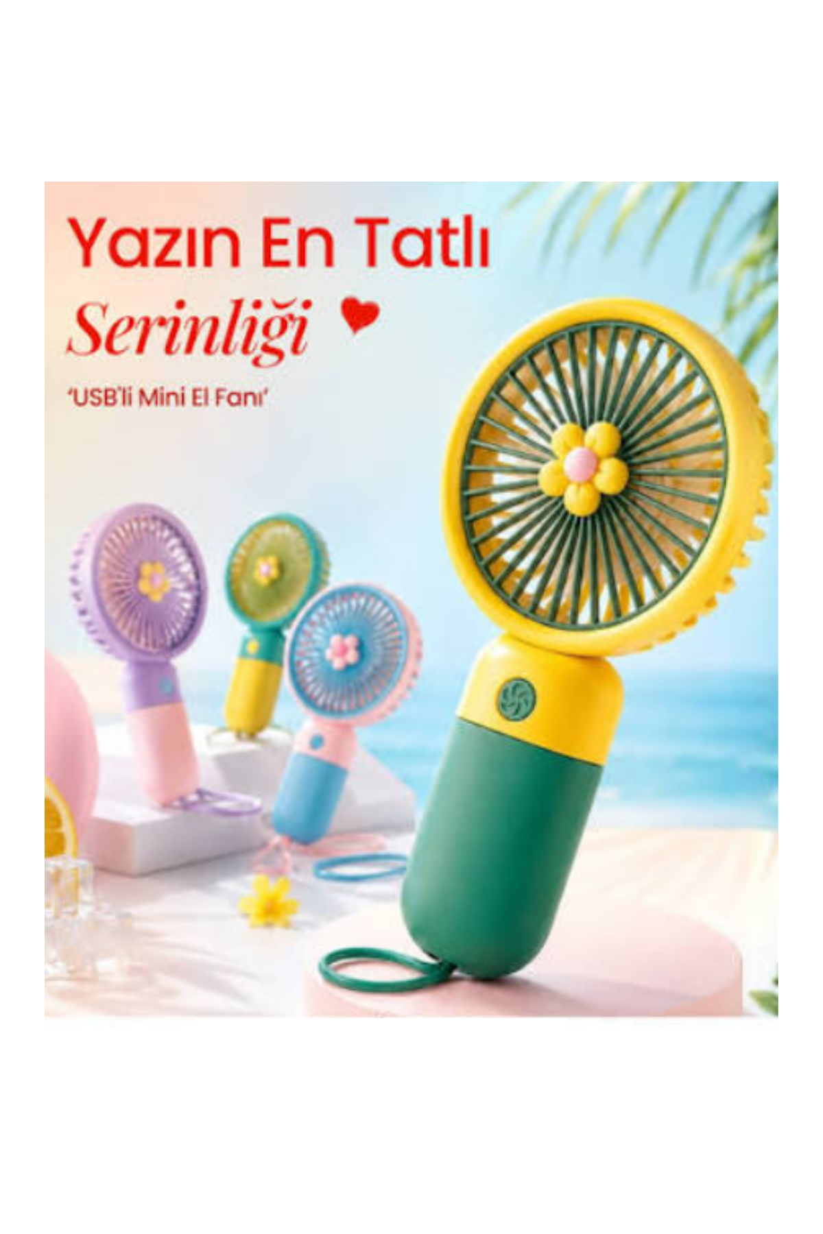 MAX ENERGY MİNİi ÇİÇEKLİ FAN (MAX-7801)