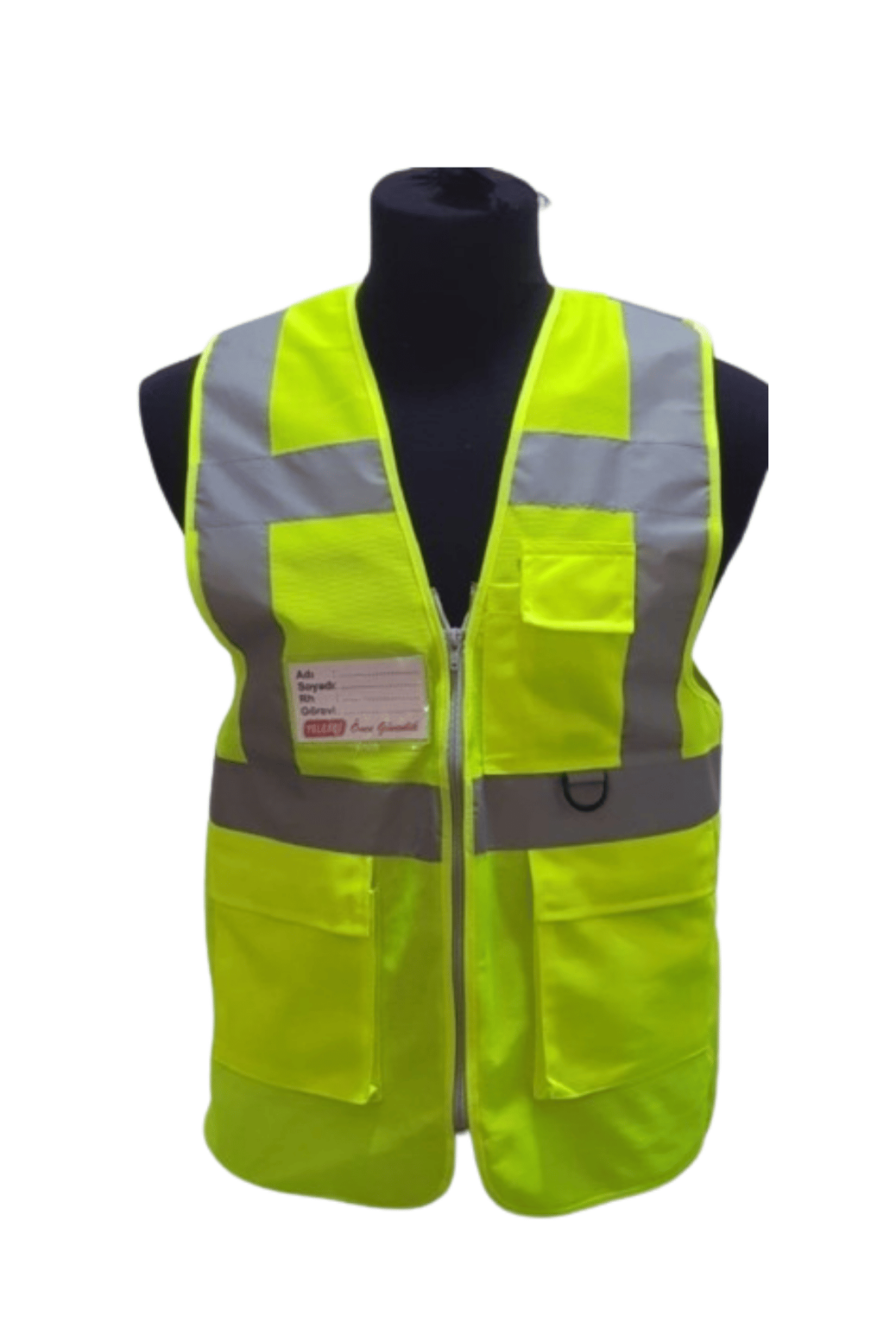 MÜHENDİS TİPİ İKAZ YELEĞİ YEŞİL  (M)