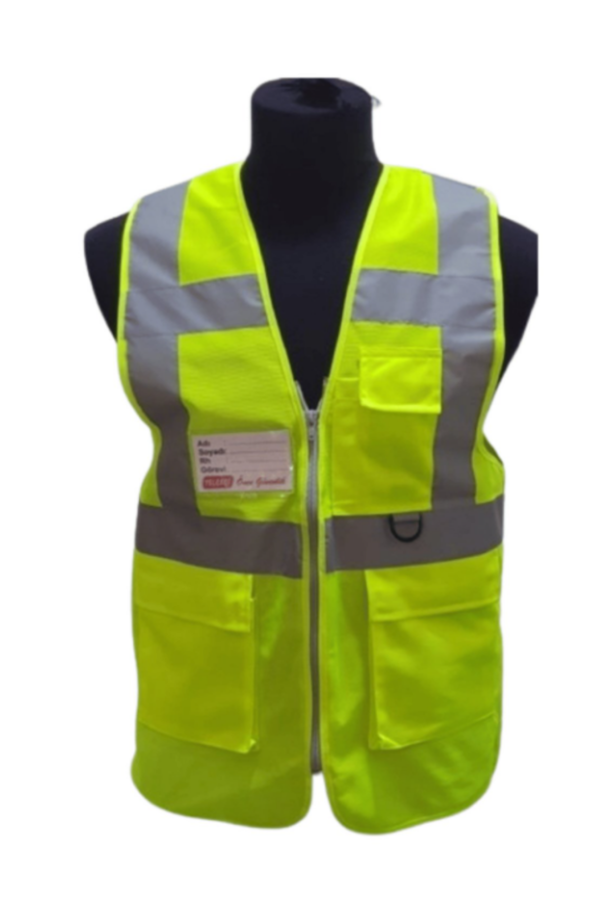 MÜHENDİS TİPİ İKAZ YELEĞİ YEŞİL  (XL)