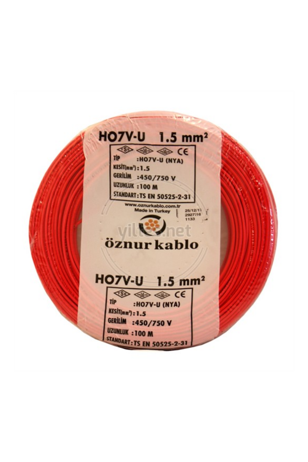 NYA KABLO 1.5 MM2 (KIRMIZI)