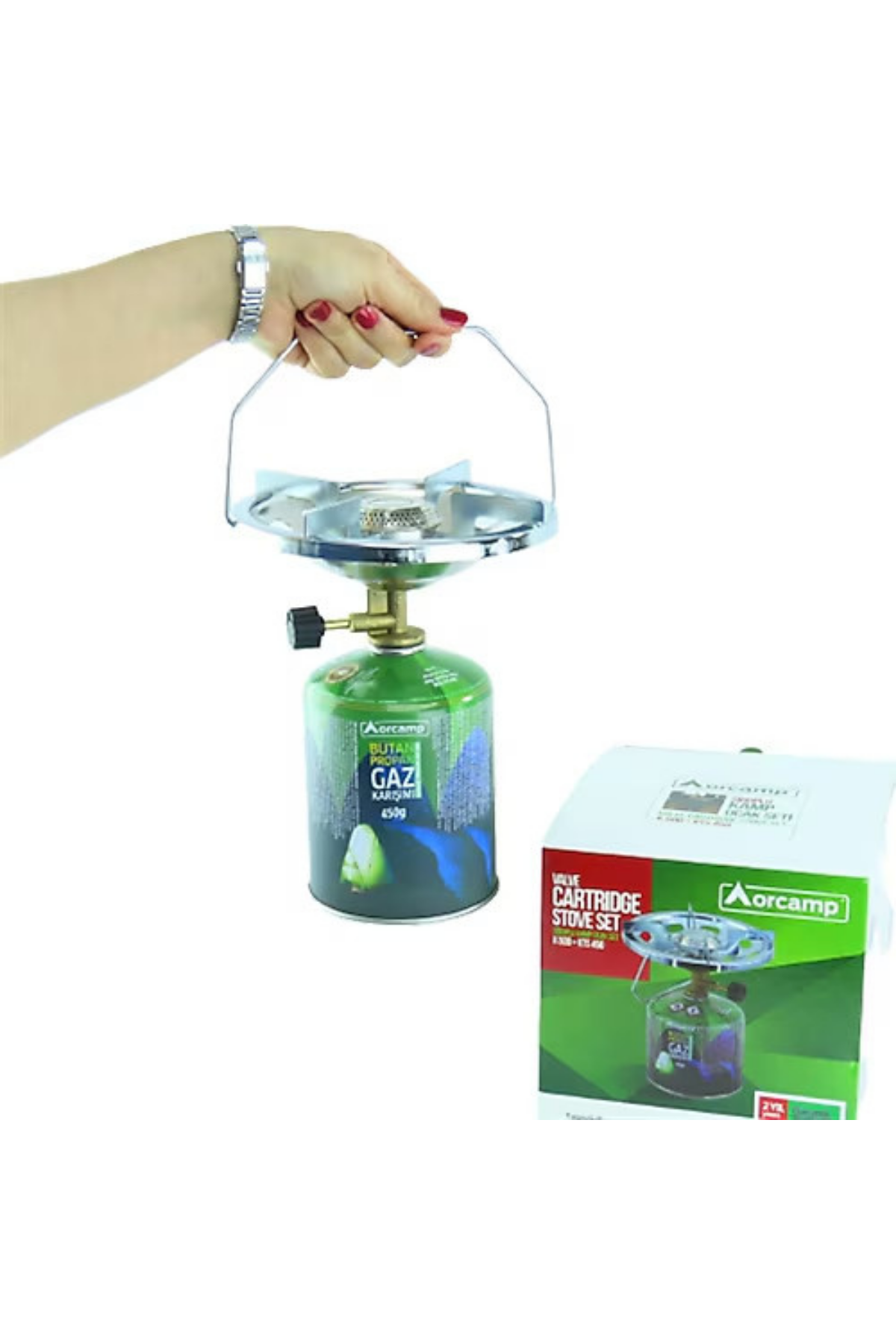 ORCAMP SİBOPLU KAMP OCAK SET (K 500 + KTS 450)