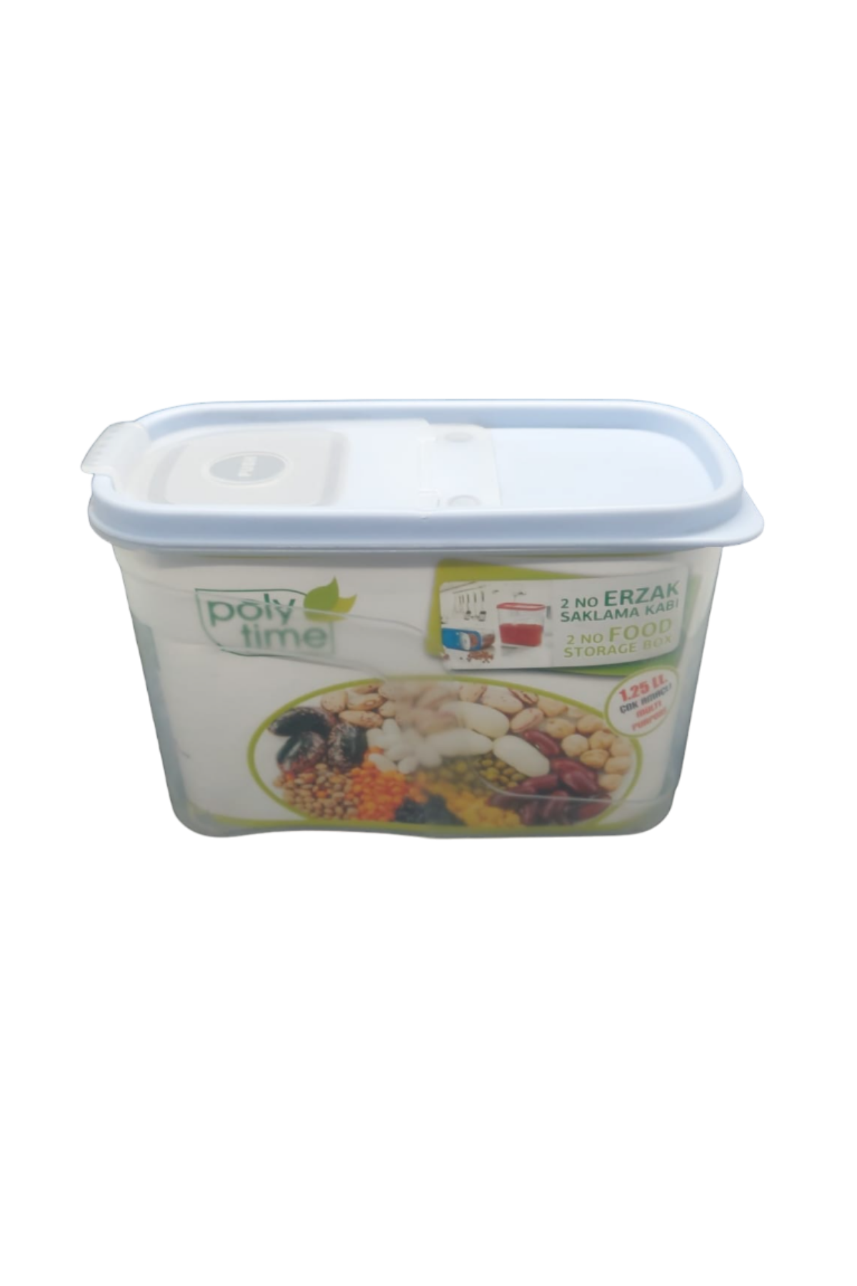 POLY TİME E-391 2 NO ERZAK SAKLAMA KABI 1,25 LT.