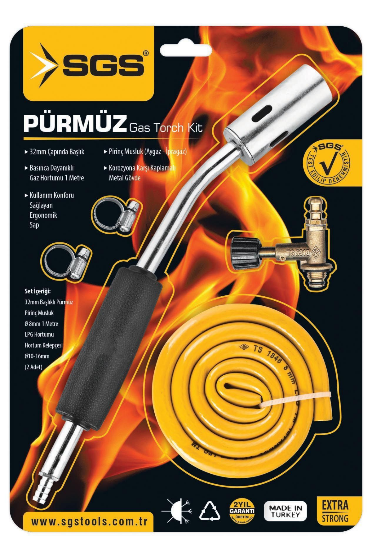 PÜRMÜZ VAKUMLU SET ( AYGAZ MUSLUK )