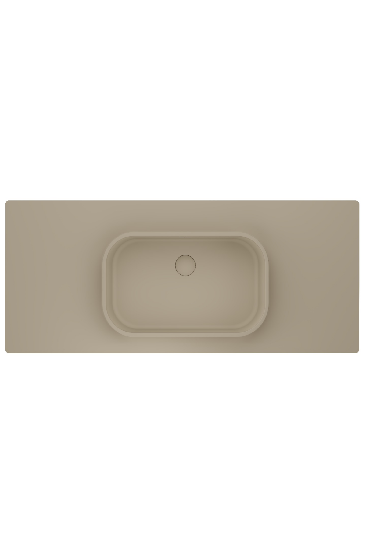 REALSTONE KREM PURE 1000X500 ETAJERLİ GRANİT LAVABO